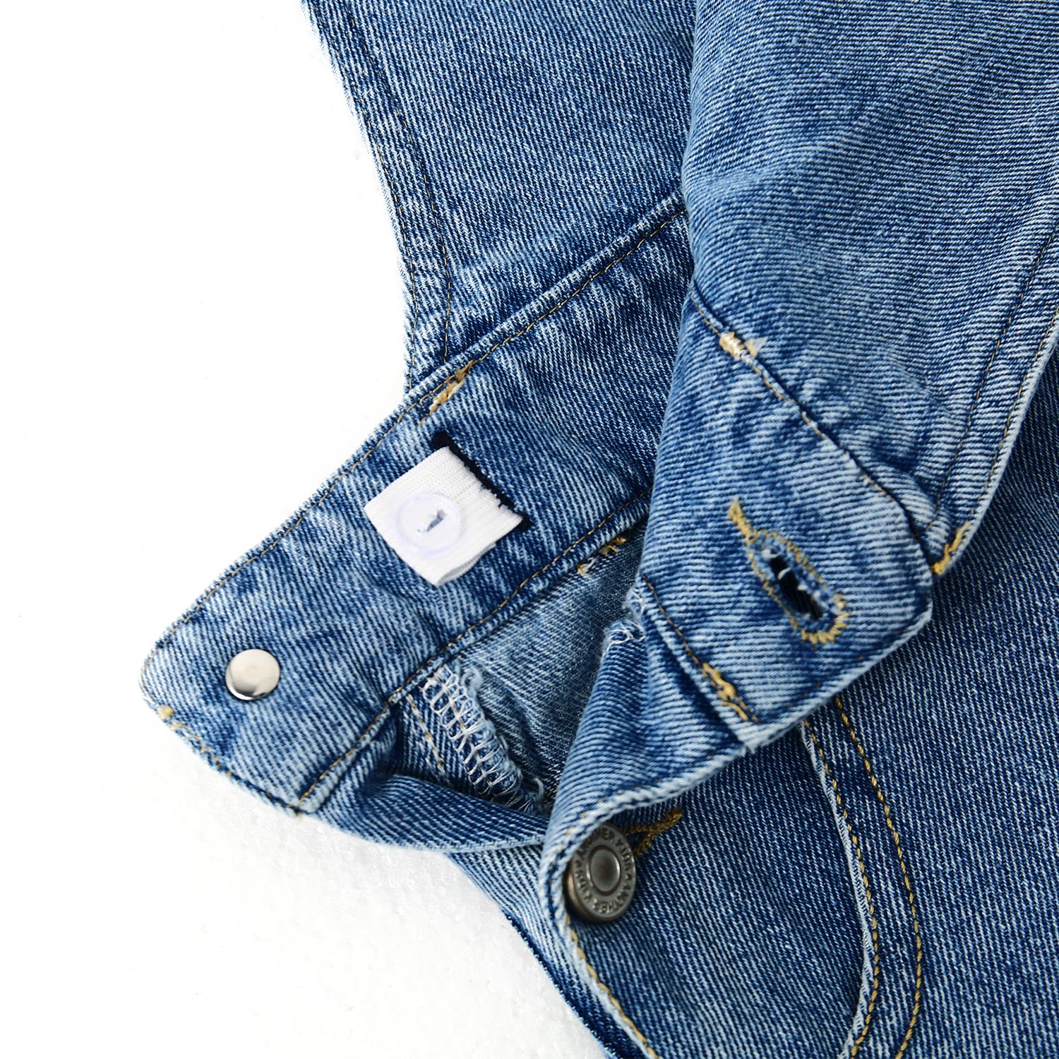 KIDSCOOL SPACE Mädchen Denim-Cargo-Latzhose, Jeans-Latzhose mit weitem Bein
