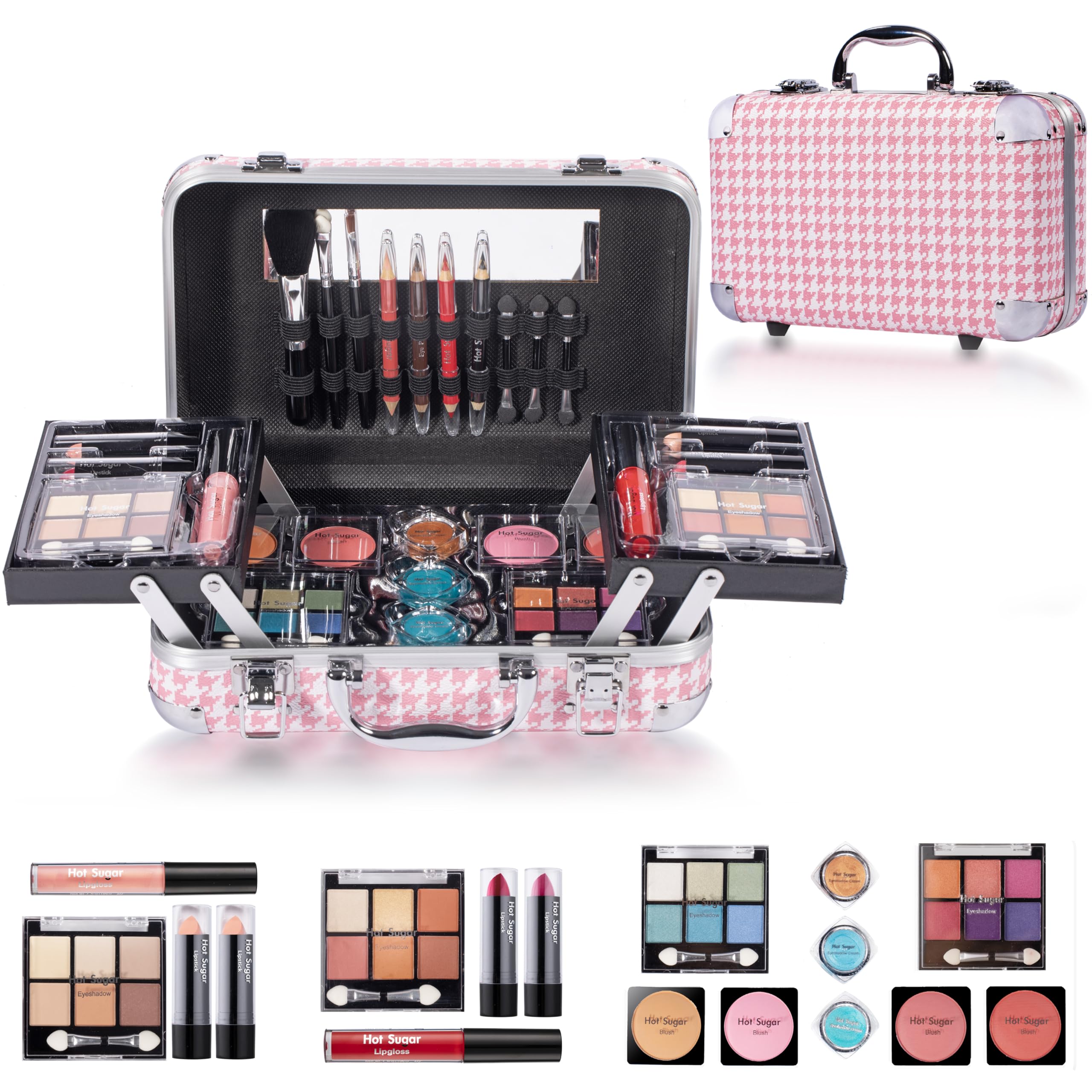 Hot Sugar All-in-One Makeup Set with Case and Applicators