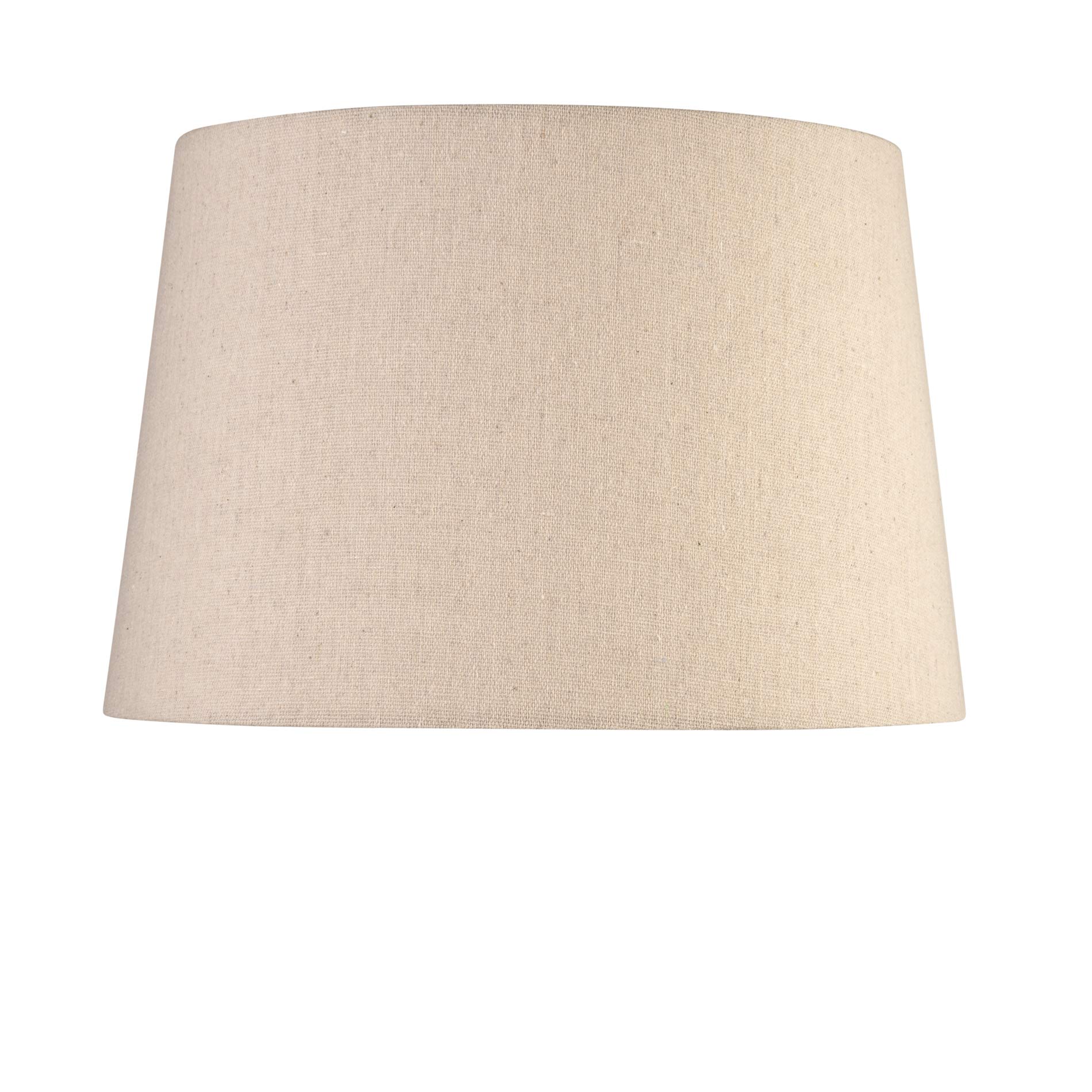 Lighting Supermarket Linen Queenswood Traditional Natural Large Floor Lamp Shade - Shade Only - Replacement Shade - Es / E27 Large Edison Screw - 45Cm Diameter