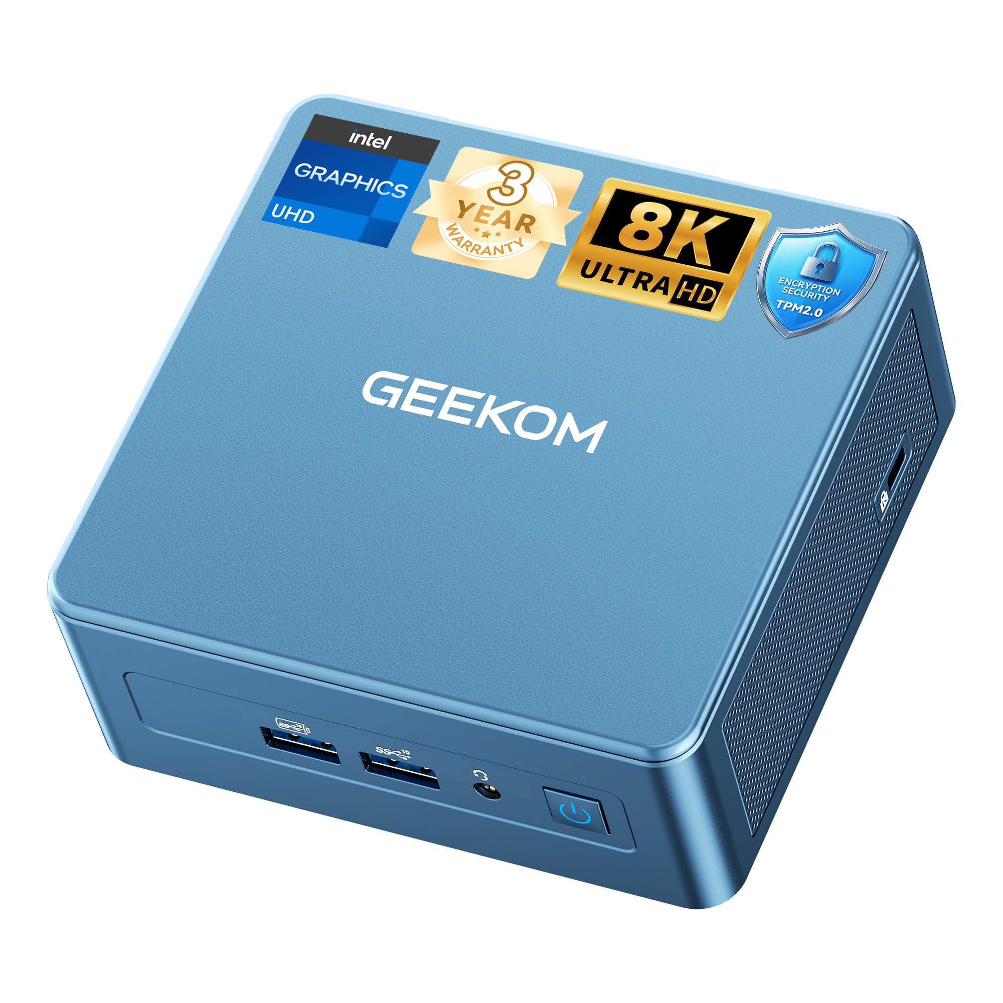 GEEKOM NEW IT12 Mini PC,Intel i3-12300HE(Beats 12450H),8GB RAM(Up to 96GB)