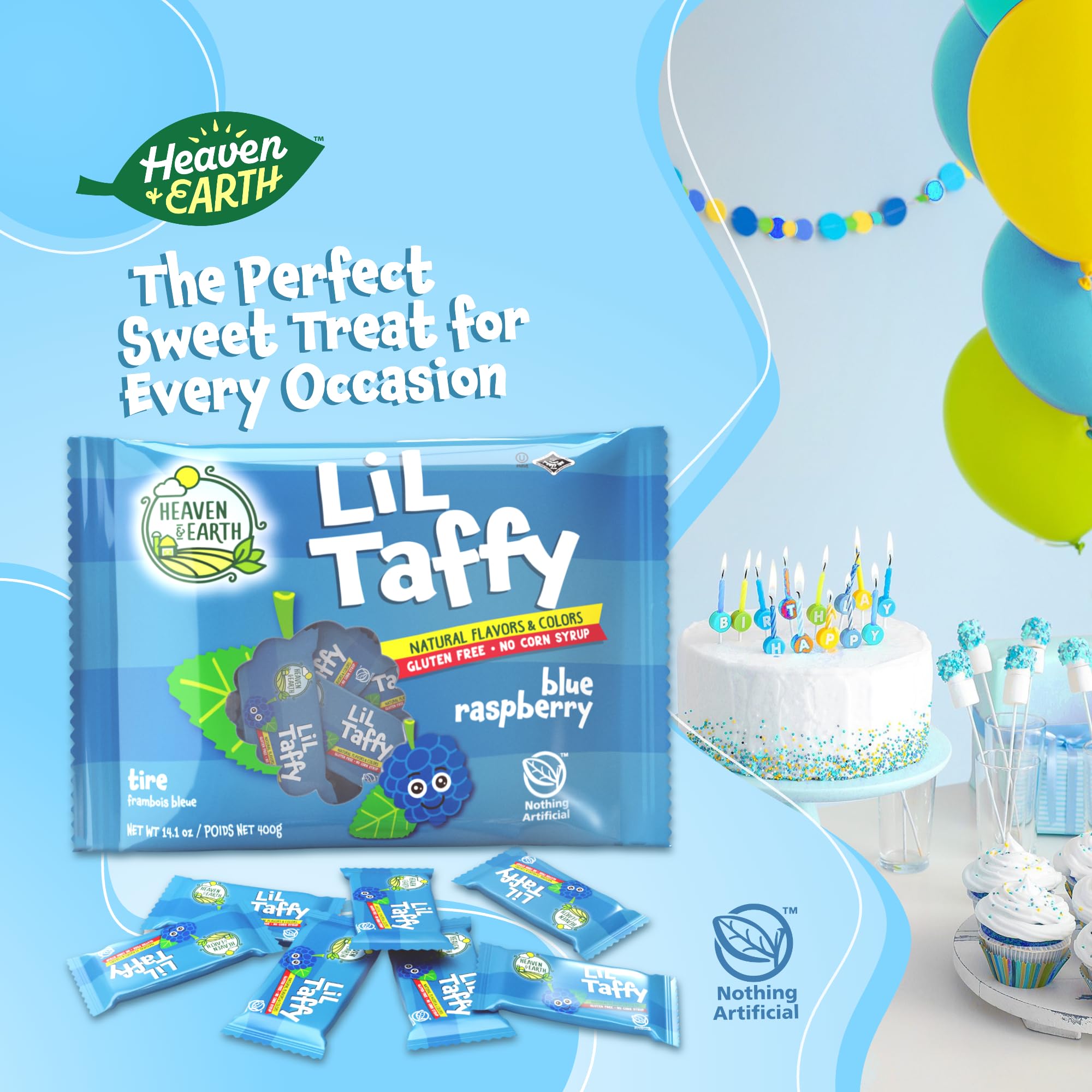 Amazon.com : Heaven & Earth Blueberry Raspberry Lil Taffy (Approx