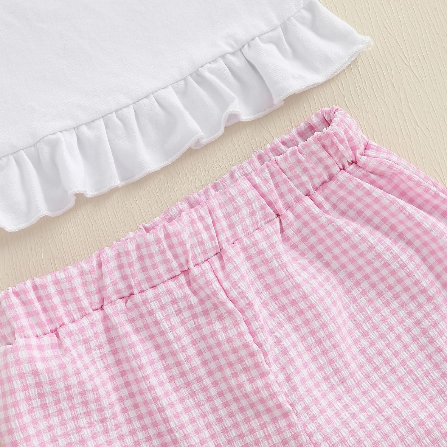 Toddler Baby Girl 2PCS Turtle Embroidered Short Sleeve Tops Elastic Waist Shorts Outfits Set - Image 6