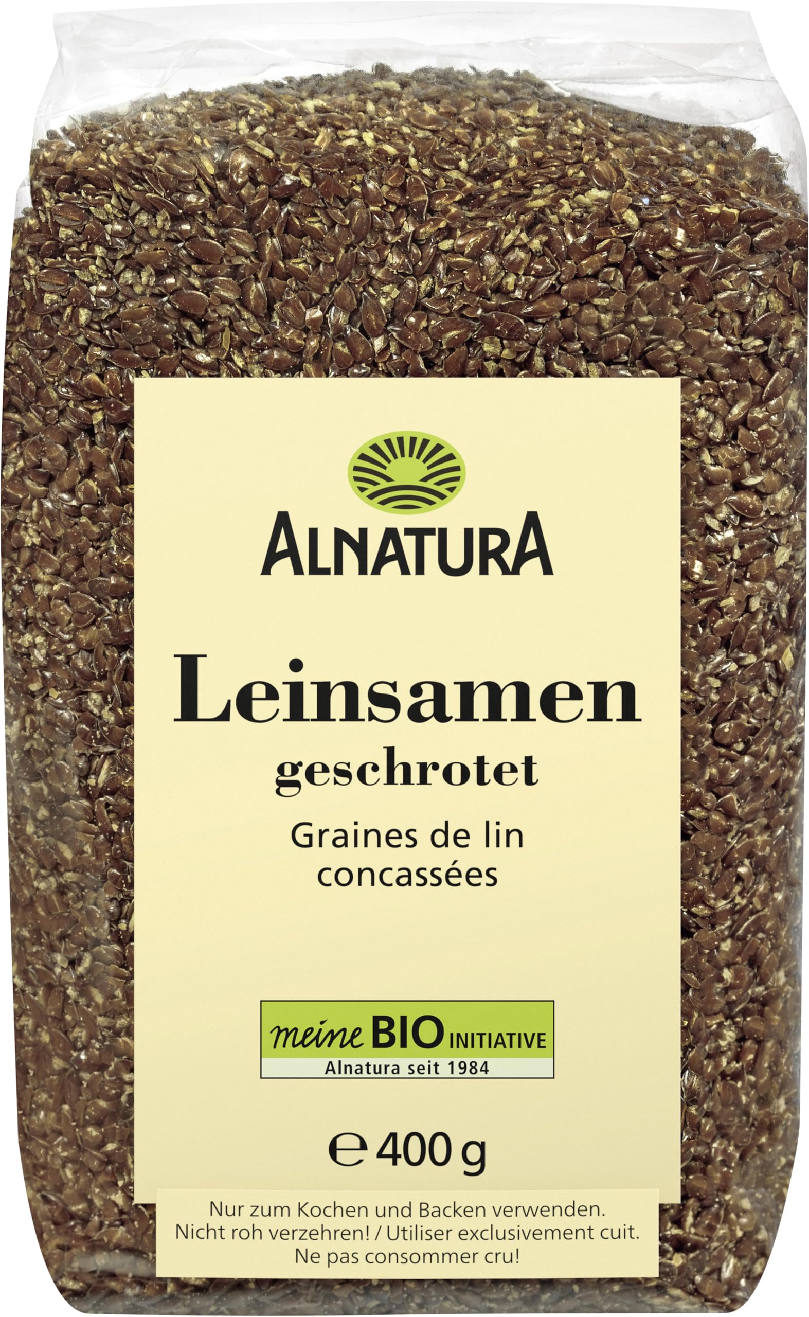 Alnatura Bio Leinsamen Geschrotet, 400 g