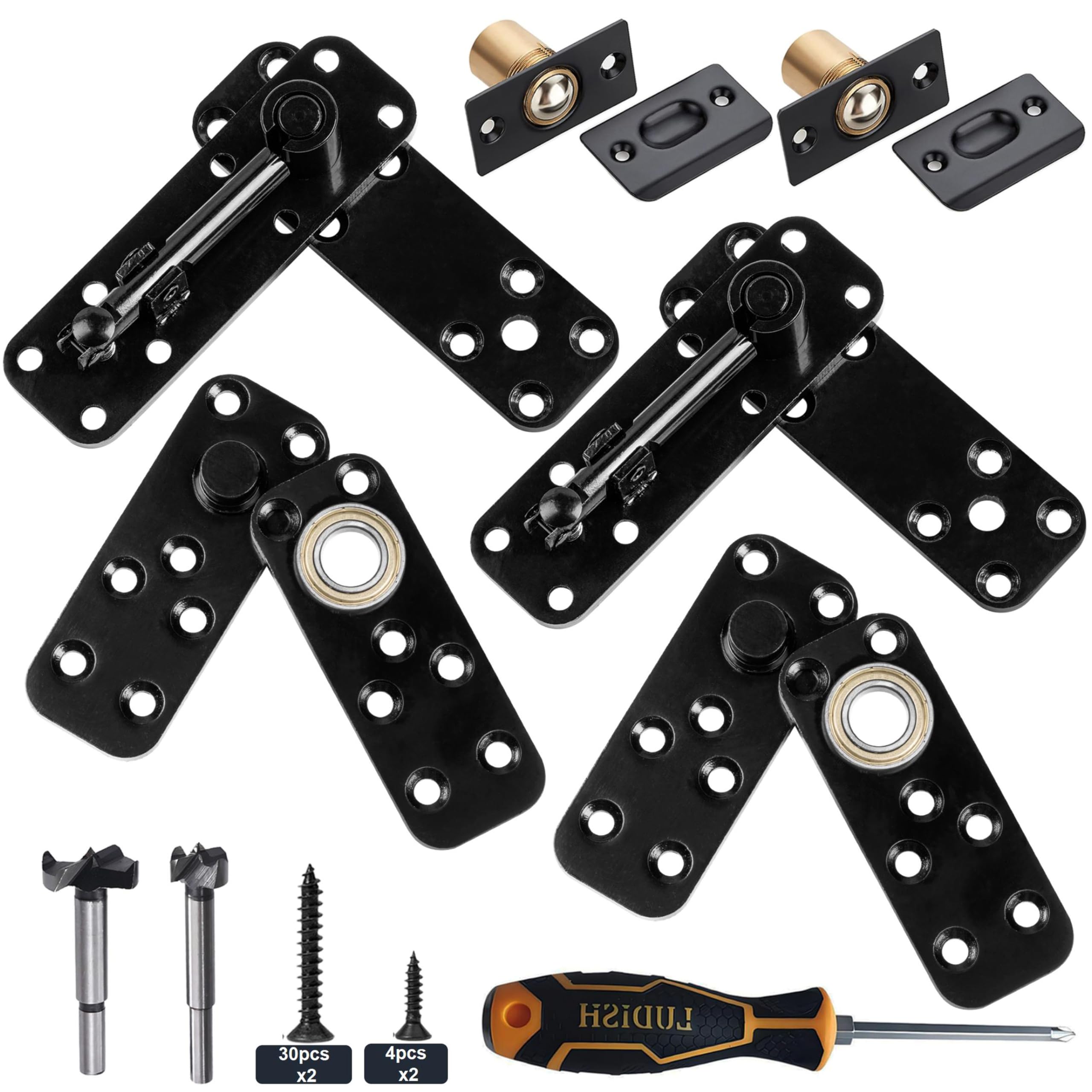 Hidden Door Hinge 570 Lbs, Heavy Duty 304 Stainless Steel Pivot