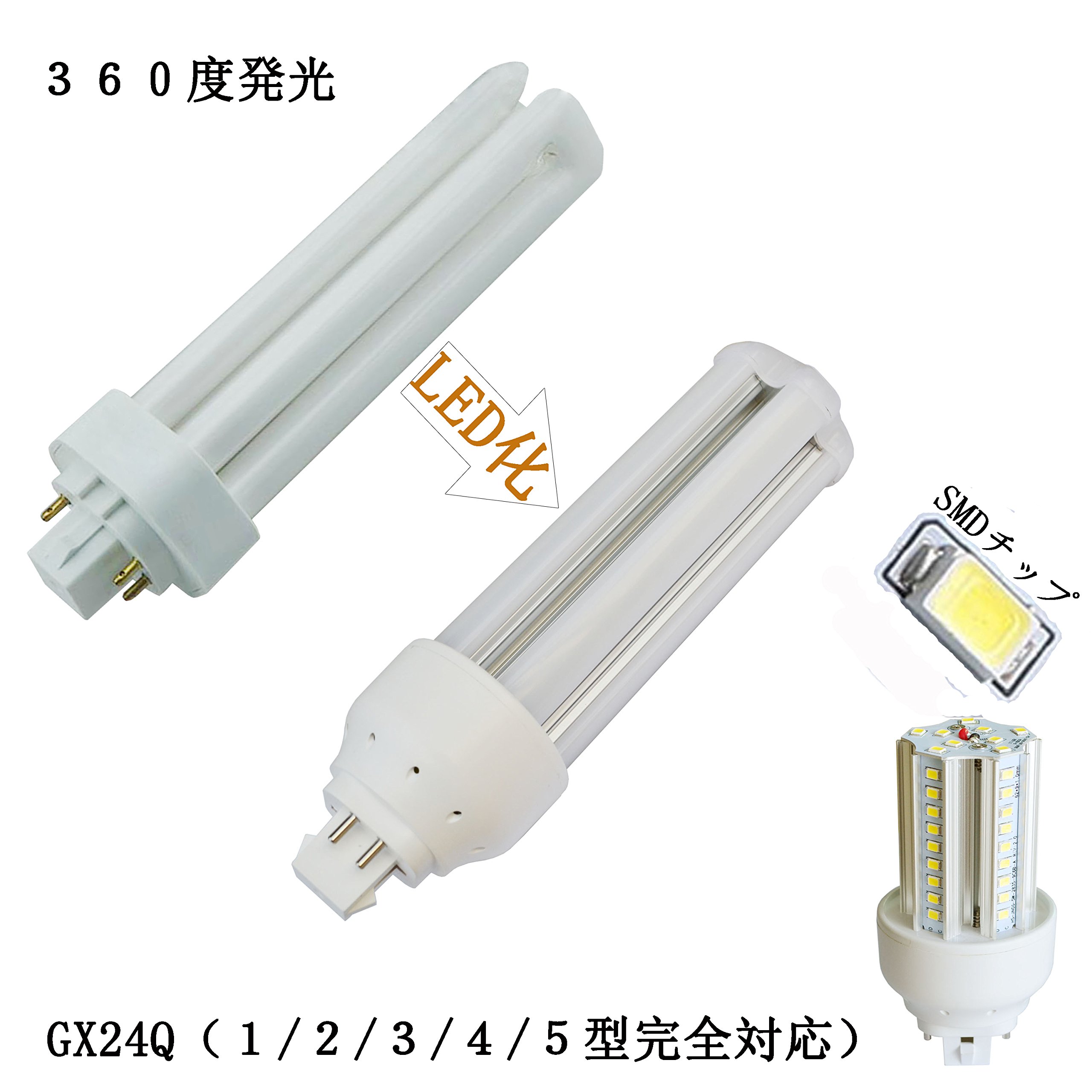Amazon | FHT24EX LED ツイン3ツイン蛍光灯 高輝度 10W 1600LM ユー