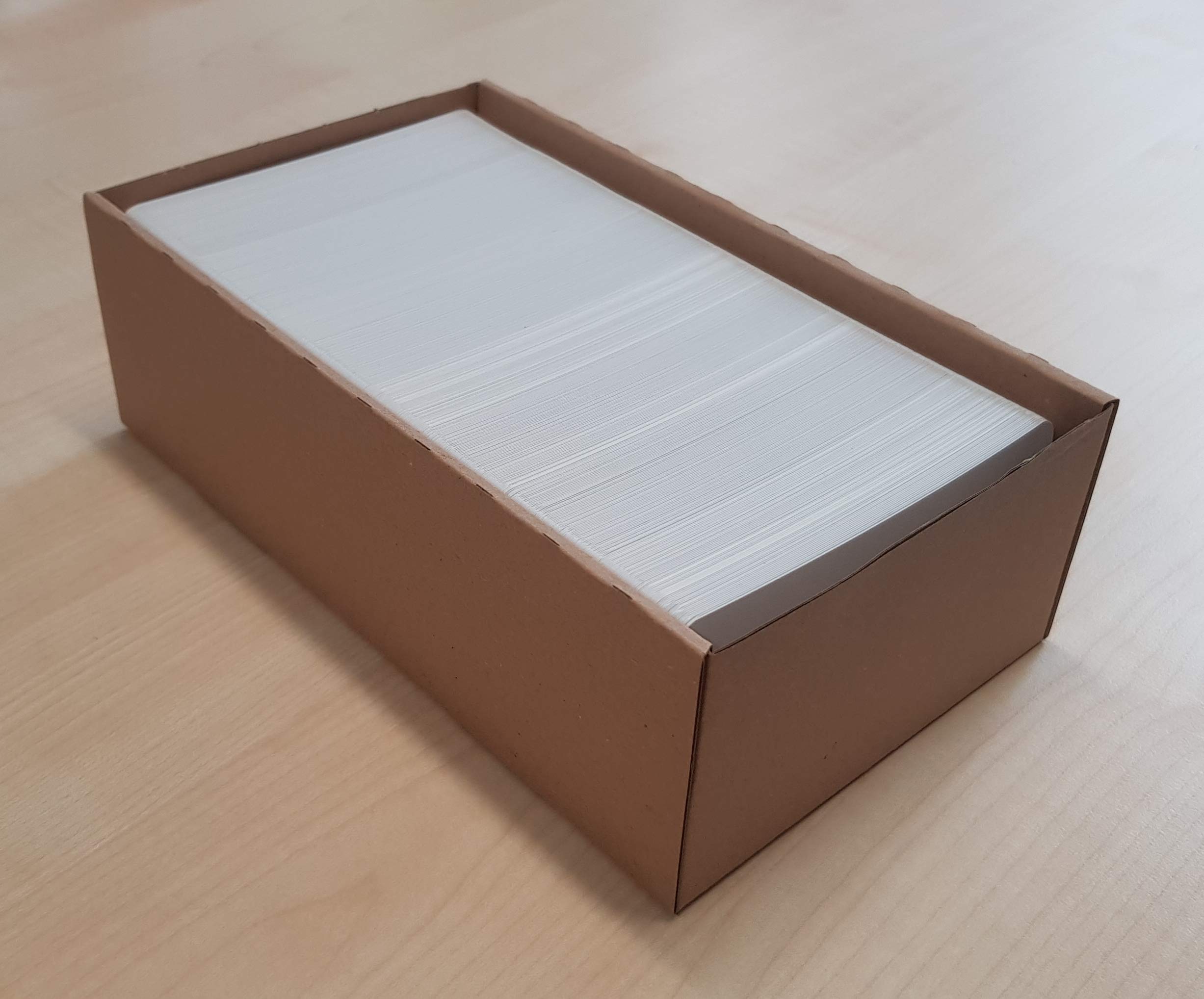 MASHPAPER Kunststoff-Etiketten, PVC weiß 65 x 120 mm - 1.000 Stück | Robuste weiße PVC-Warenanhänger mit Lochung an den kurzen Seiten, beidseitig mattiert, wetterfest und langlebig, 660141