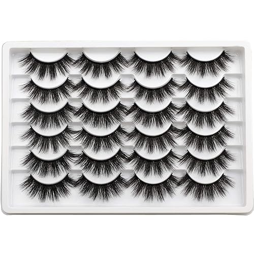 Miniatura 9 de ALICE - Paquete de 30 pares de pestañas postizas de visón sintético de 0.8pulgadas, 6 estilos, volumen esponjoso 6D, estilo llamativo