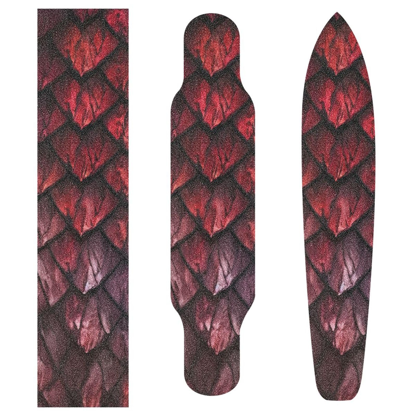 SDMKA Red Dragons Scale Skateboard Grip Tape 10