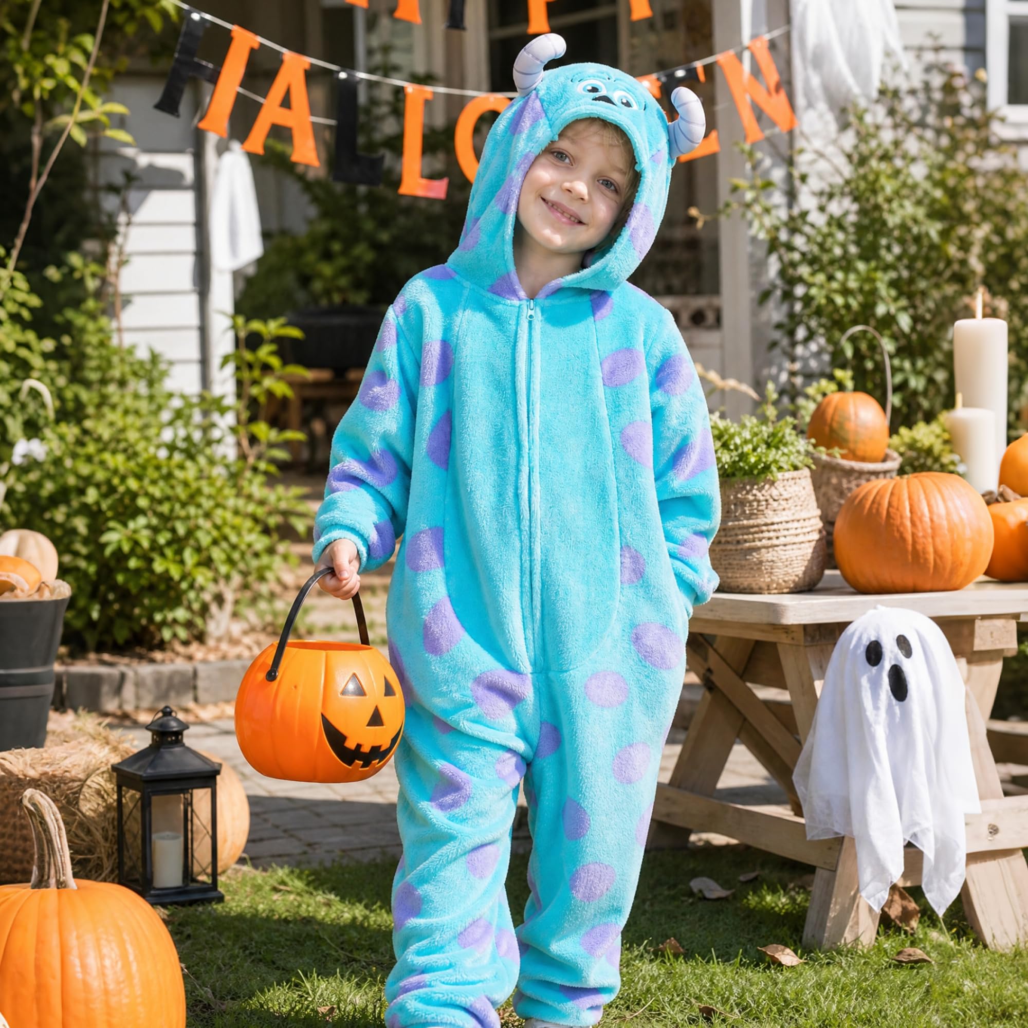 Sincere Party Costume d'animaux de cache-couche de monstre bleu pour les enfants