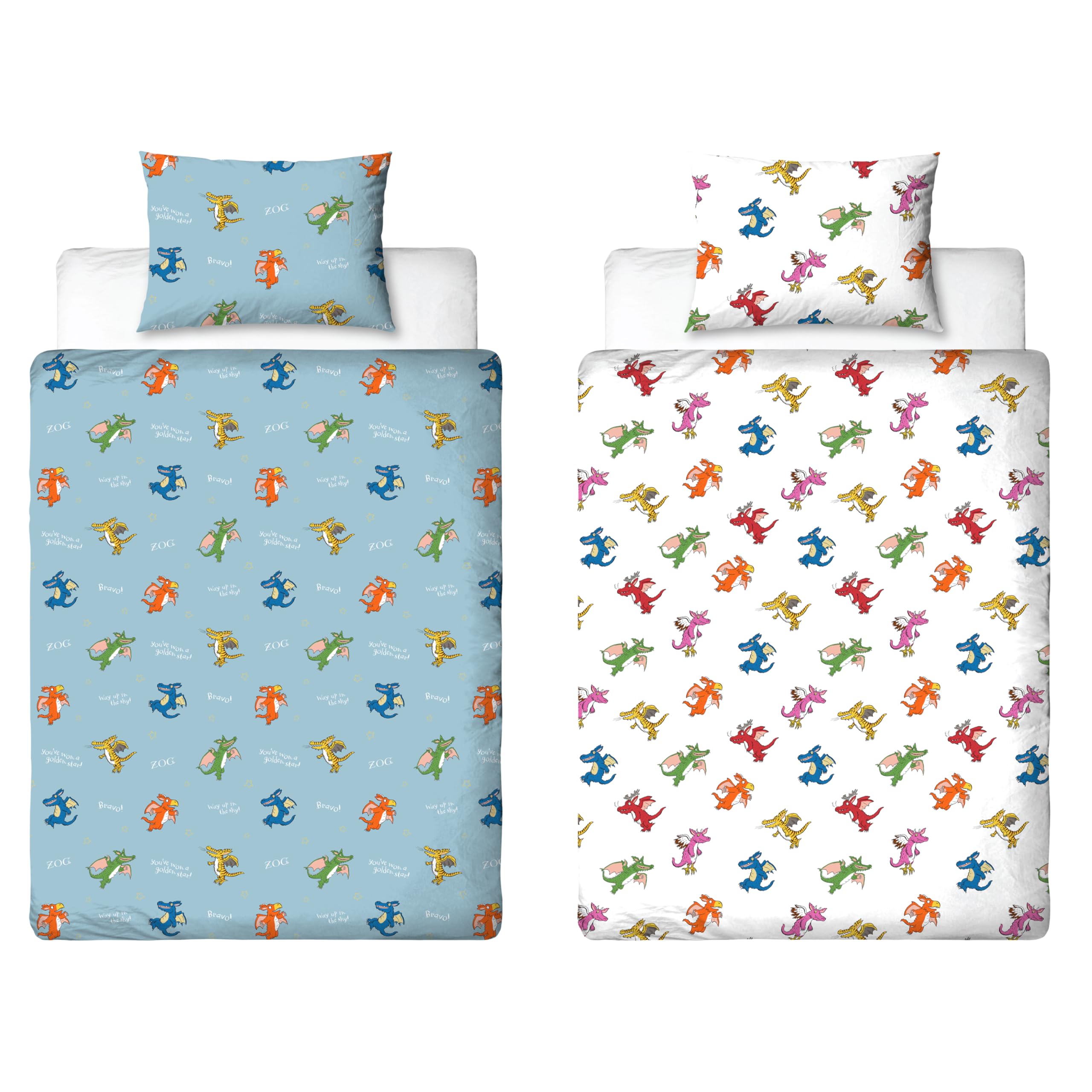 B&Q -  Zog The Dragon Junior Duvet Cover Set