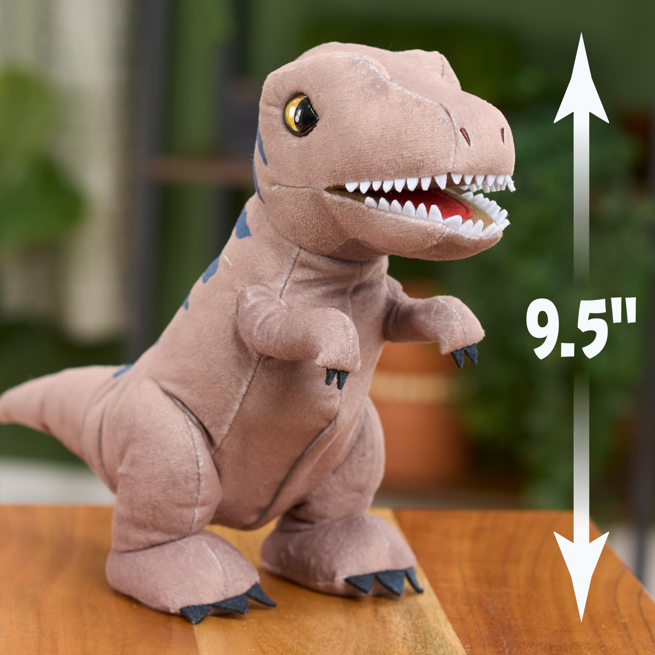 JURASSIC WORLD Roarin T-REX Plush, Kids Toys for Ages 3 Up by Just Play