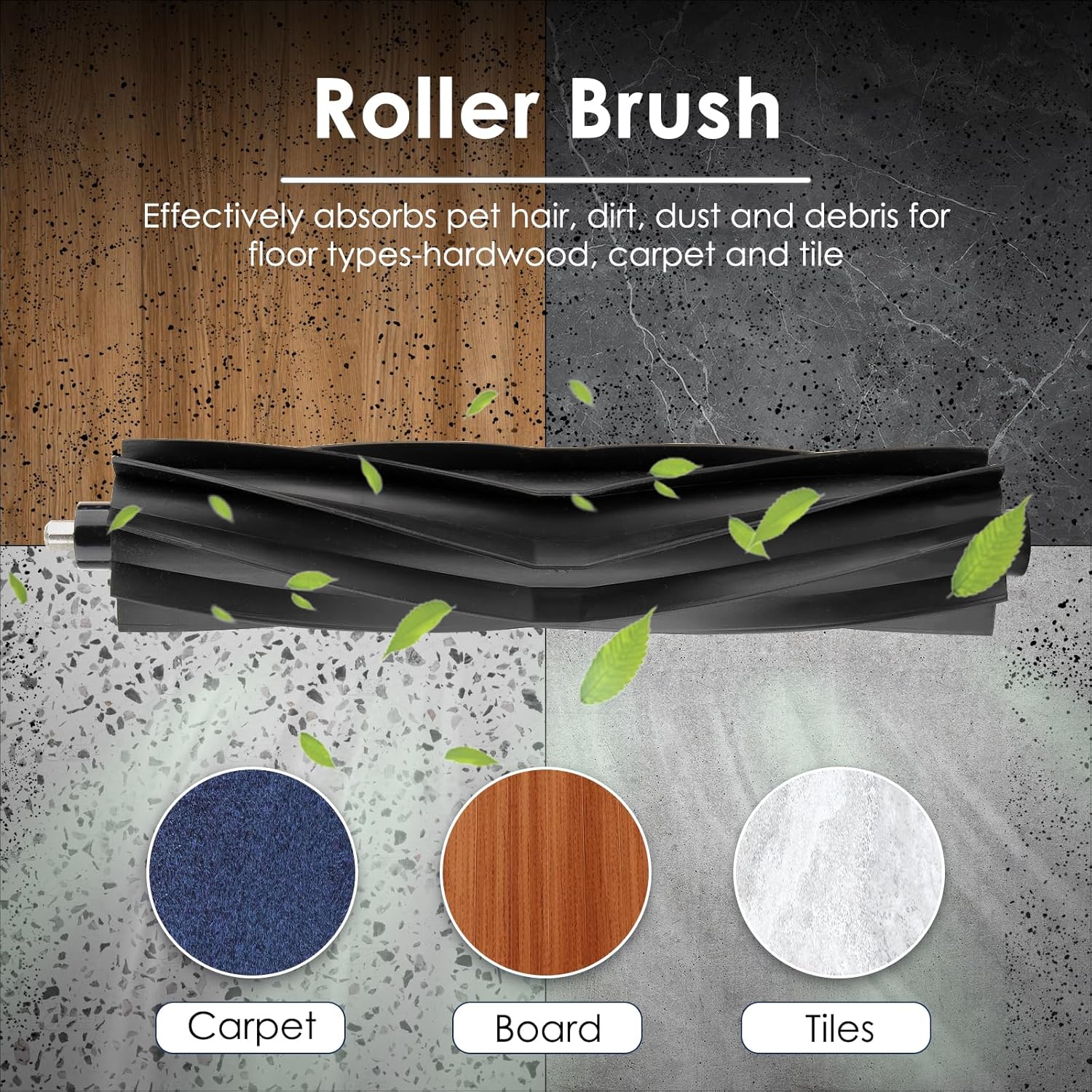 (21 Pack) T20 Omni Replacement Parts for ECOVACS DEEBOT T20 Omni/ T20e Omni/ T20 Max/ T20 Pro Robot Vacuum, 1 Roller Brush, 4 Side Brushes, 7 Dust Bags, 5 HEPA Filters, 4 Mop Pads, Accessories Kit