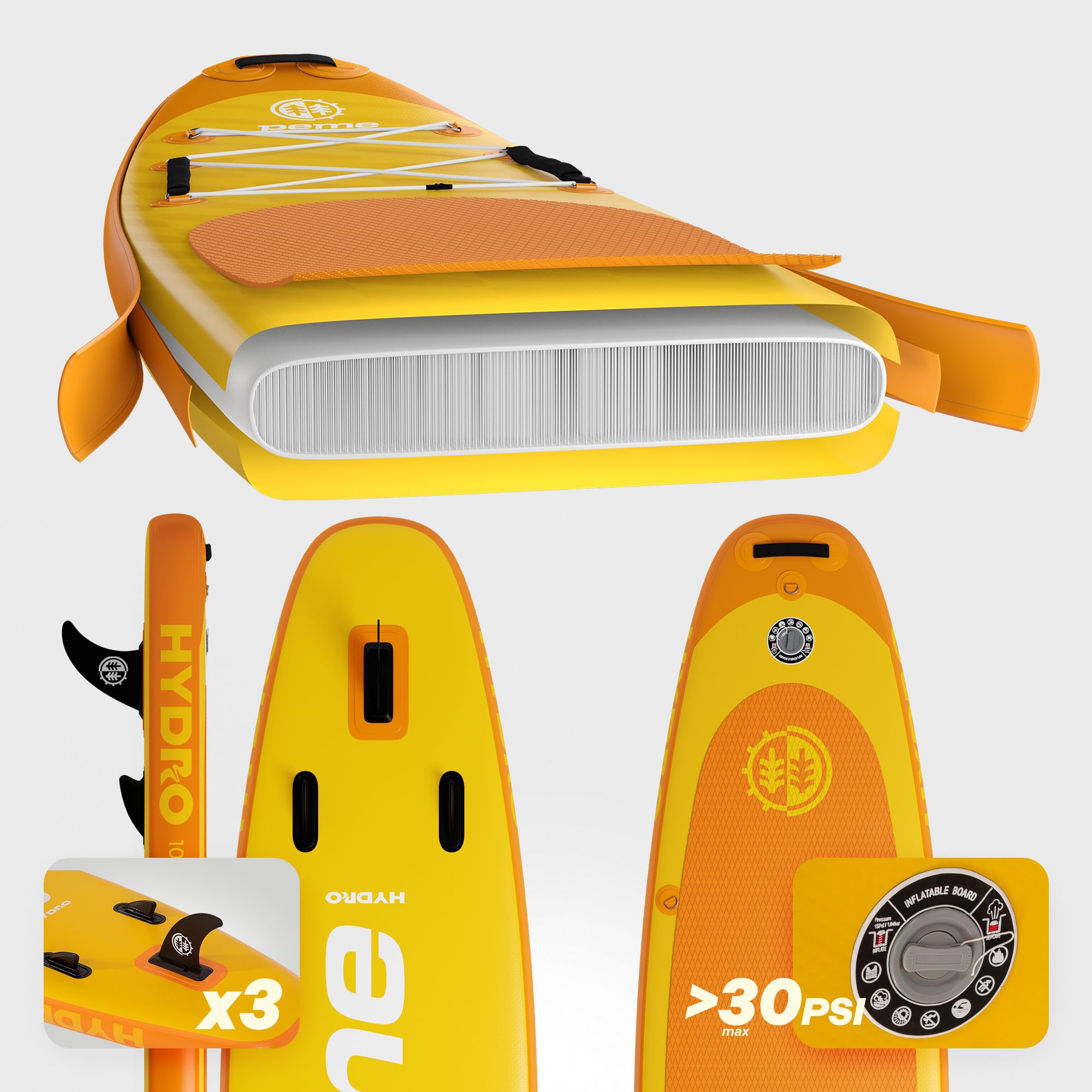 peme Tabla Paddle Surf Hinchable Sup Padel Adulto Sup Padelsurf Stand Up Principiantes Profesional Rigida Touring Allround con Accesorios para Adultos Mar Standup 150 166 kg 320 350 cm