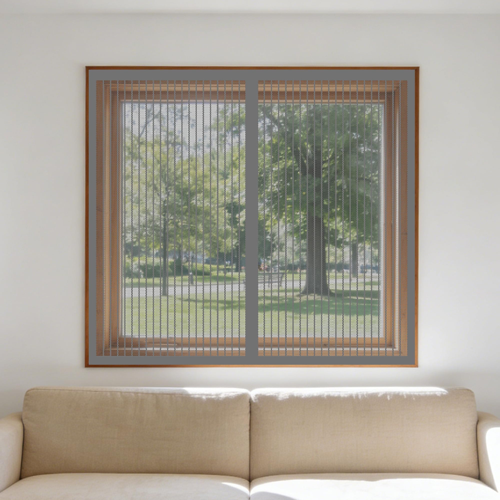 Moustiquaire fenêtre magnétique contre les moustiques : pose rapide 180x155cm pour chambre