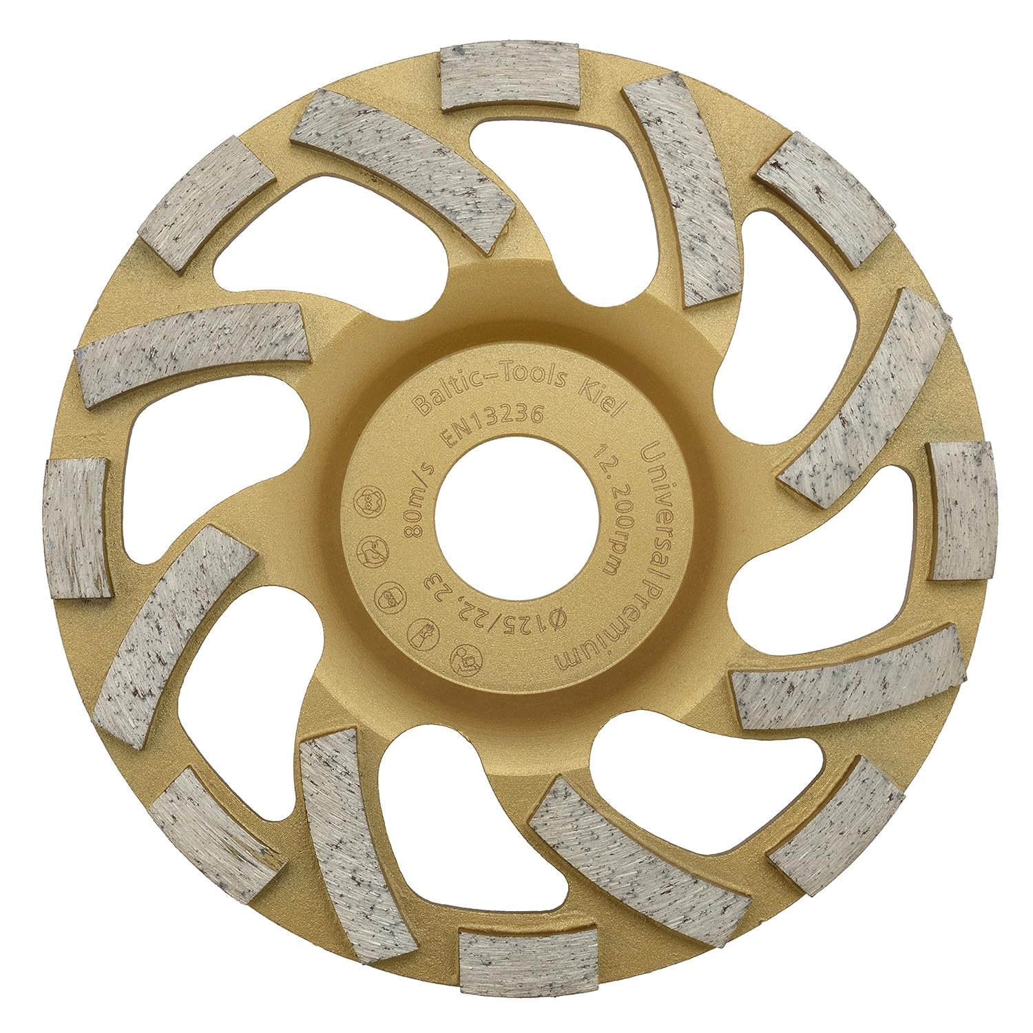 TRONGAARD Betonschleifer/Sanierungsfräse/Winkelschleifer Set 125mm mit Drehzahlregelung