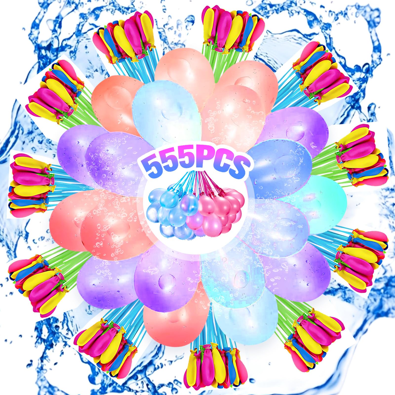 333 Pcs Palloncini d'Acqua, Palloncini Acqua Autosigillanti, Riempimento Rapido Bombe d'Acqua
