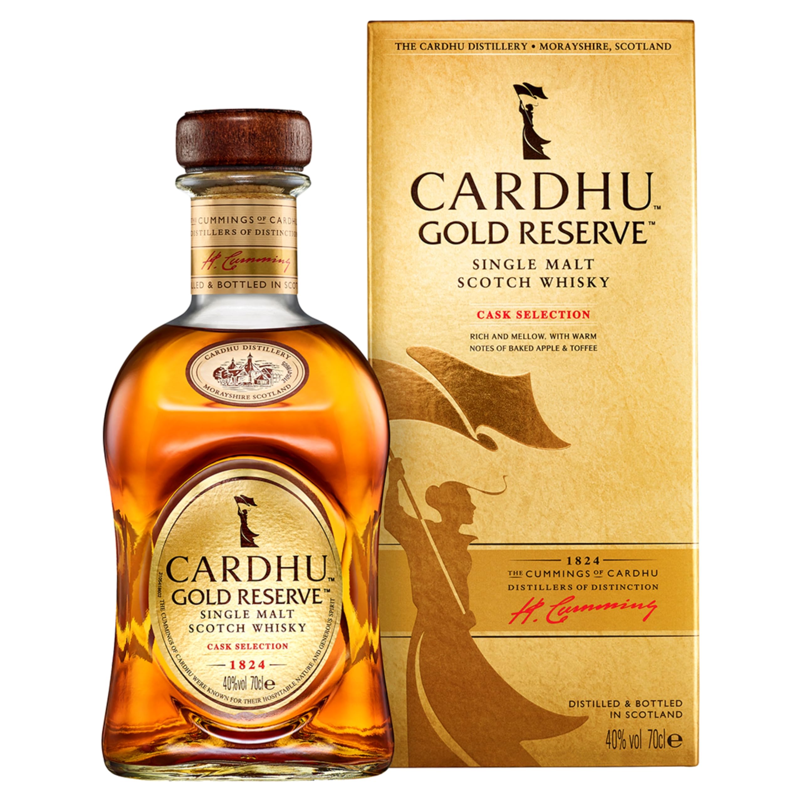 Cardhu Mujer Negro Gold Reserve, Whisky Escocés Single Malt, 700 Ml