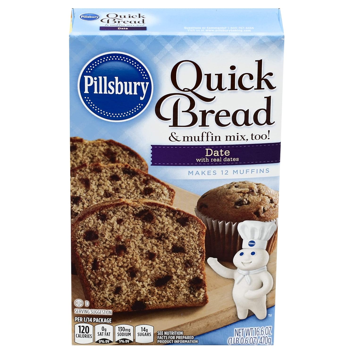 Amazon Com Pillsbury Date Quick Bread Muffin Mix 16 6 Ounce Pack Of 12 Everything Else Amazon Com Pillsbury Date Quick Bread Muffin Mix 16 6 Ounce Pack Of 12 Everything Else