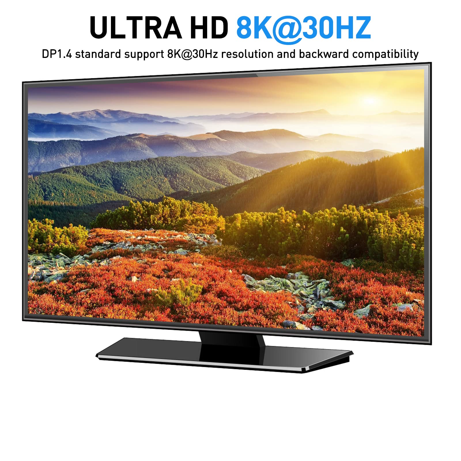 YOUTINGHDAV 2x2 KVM Switch 2 PC 2 Monitore HDMI DP, USB 3.0 KVM Switch Dual Monitor 8K@60Hz HDMI 2.1, 4K@144Hz Displayport 1.4 für 2 PC Teilen Maus Tastatur mit Kabelfernbedienung