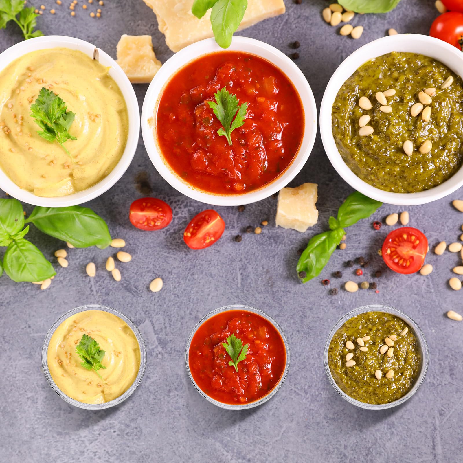 Gerrii 500 Count Plastic Souffle Cups Disposable Portion