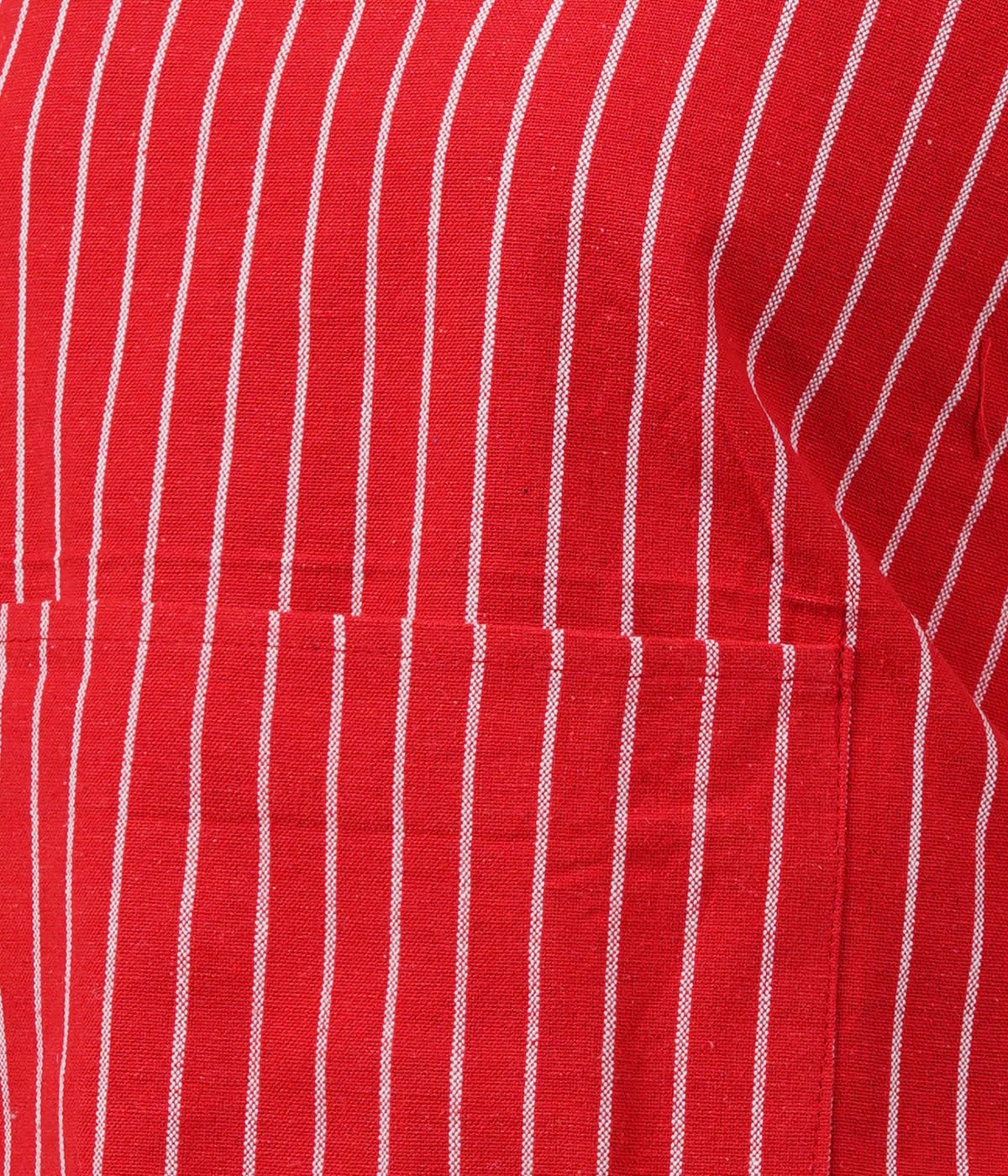 COMFORT WEAVE Delantal de cocina 100% algodón, tamaño libre con bolsillo central en el frón