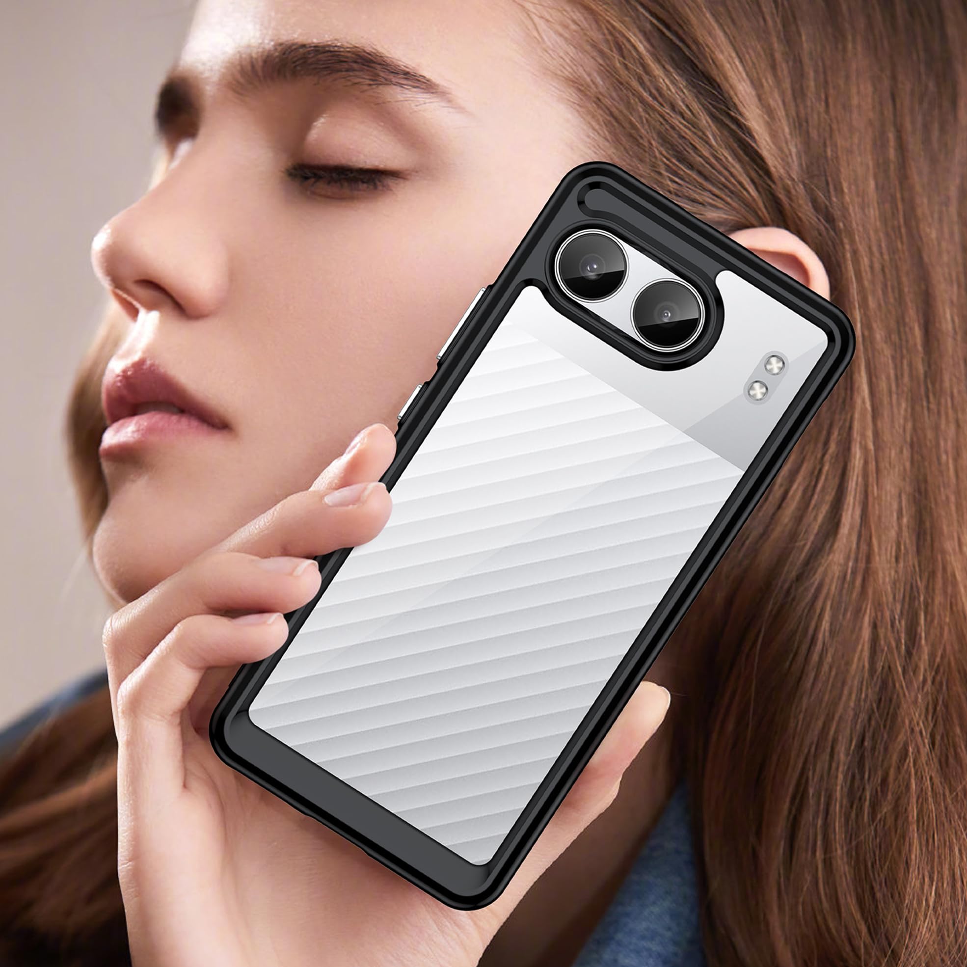 BMPNLSZ Custodia per OnePlus Nord 4, Silicone Case Cover TPU Caso Morbido Copertura Pellicola Protettiva in Vetro Temperato per OnePlus Nord 4 (6,74) - LH84