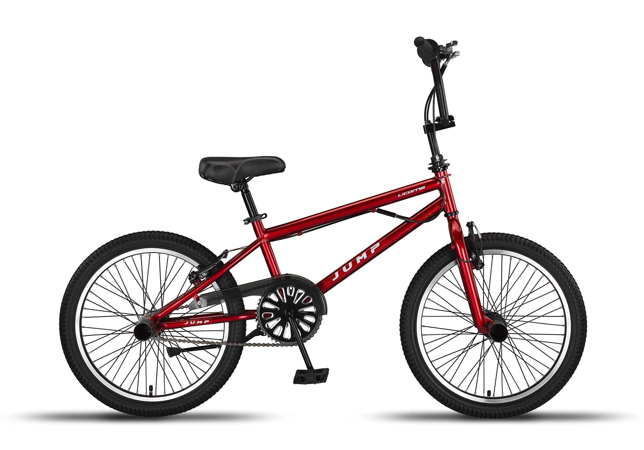 Licorne - Bicicletta “Jump Premium BMX”, sistema a rotore a 360°, 4 perni in acciaio, carter, ruota libera