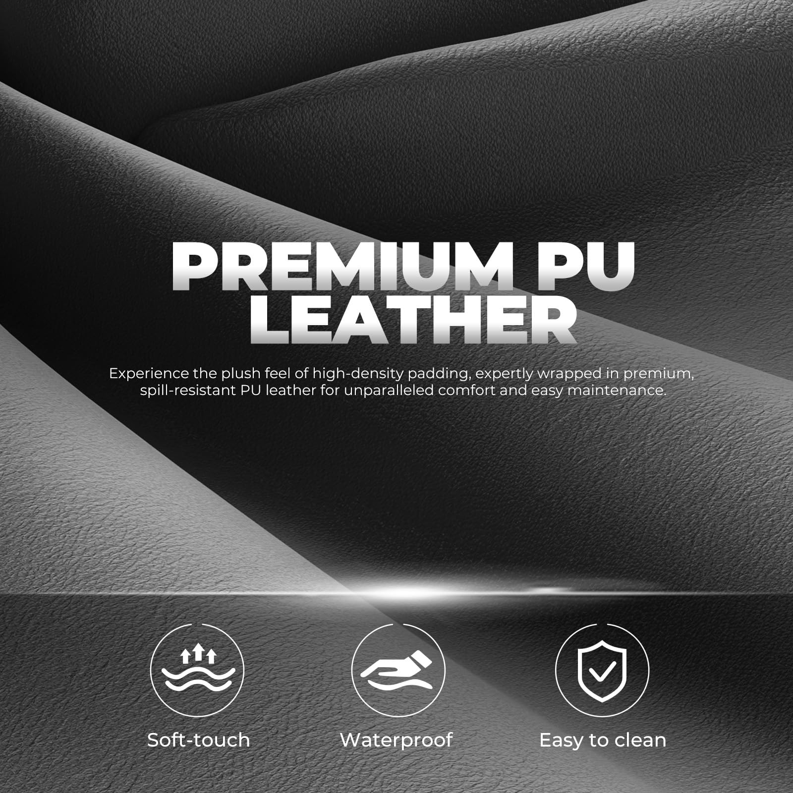 GTPLAYER Silla para Juegos, Silla de Oficina Transpirable, Silla ergonómica de PC, Tela, Respaldo Ajustable 160° y reposapiés Extensible, ergonómica, Cuero sintético, Carga 180 kg, Gris