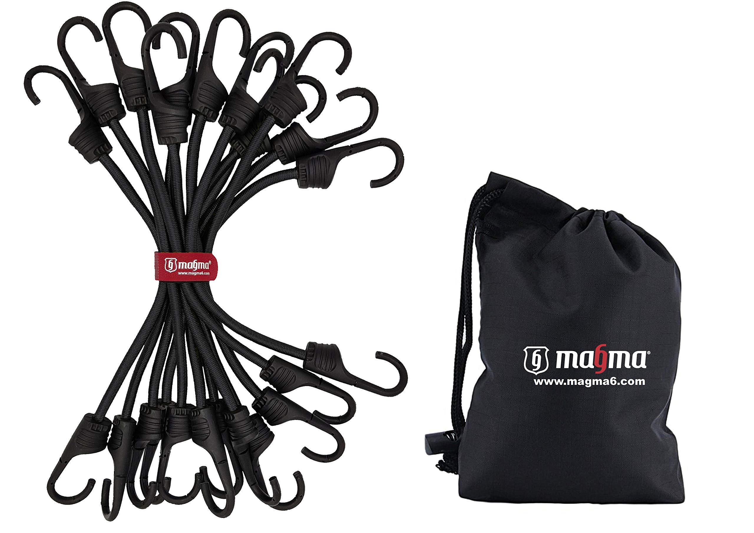 Buy Magma 12 Bungee Cords Pack 1ft Heavy Duty Cable Car, Truck