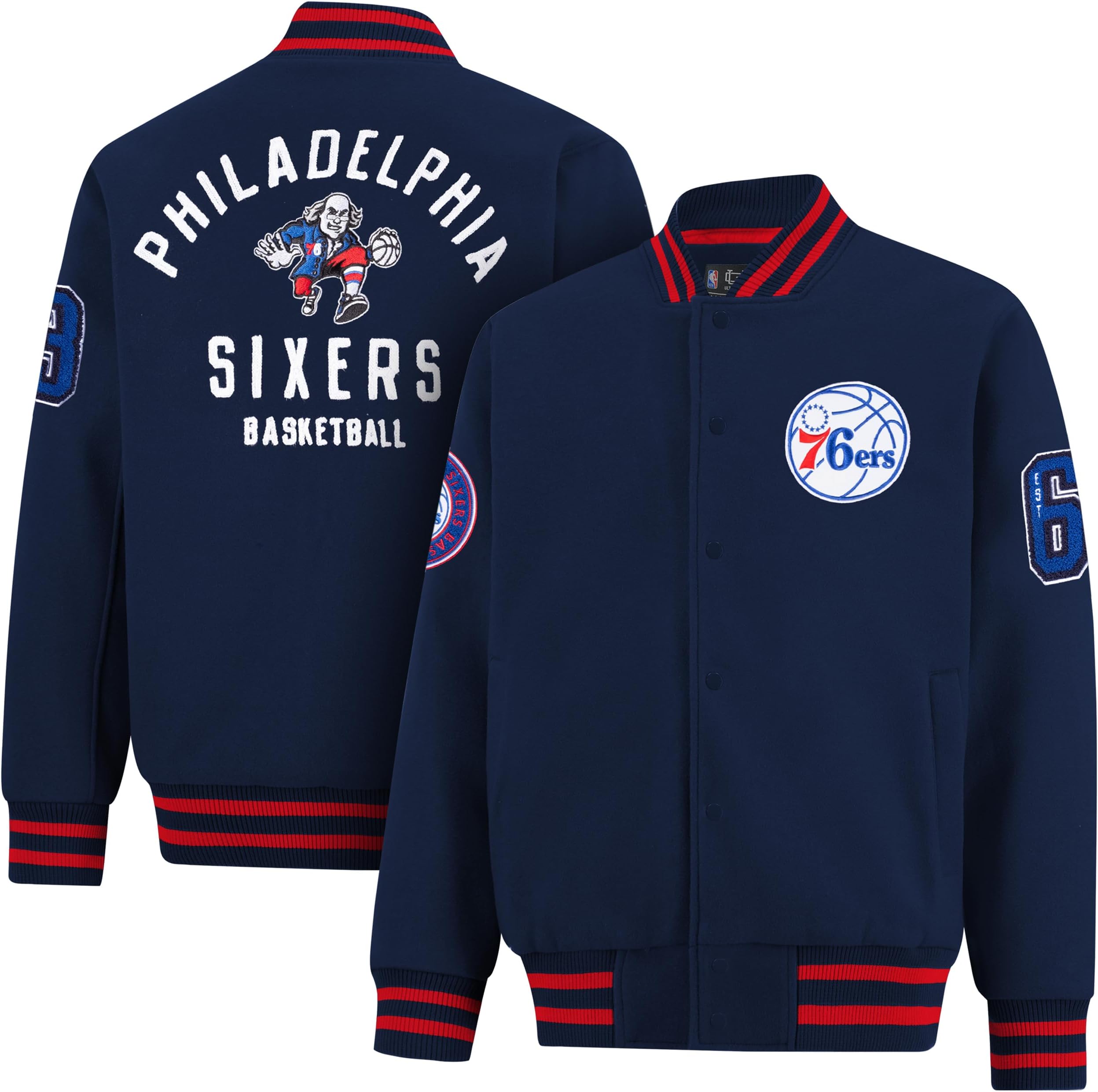 Ultra Game NBA Men's Game Time Varsity Jacket Coat