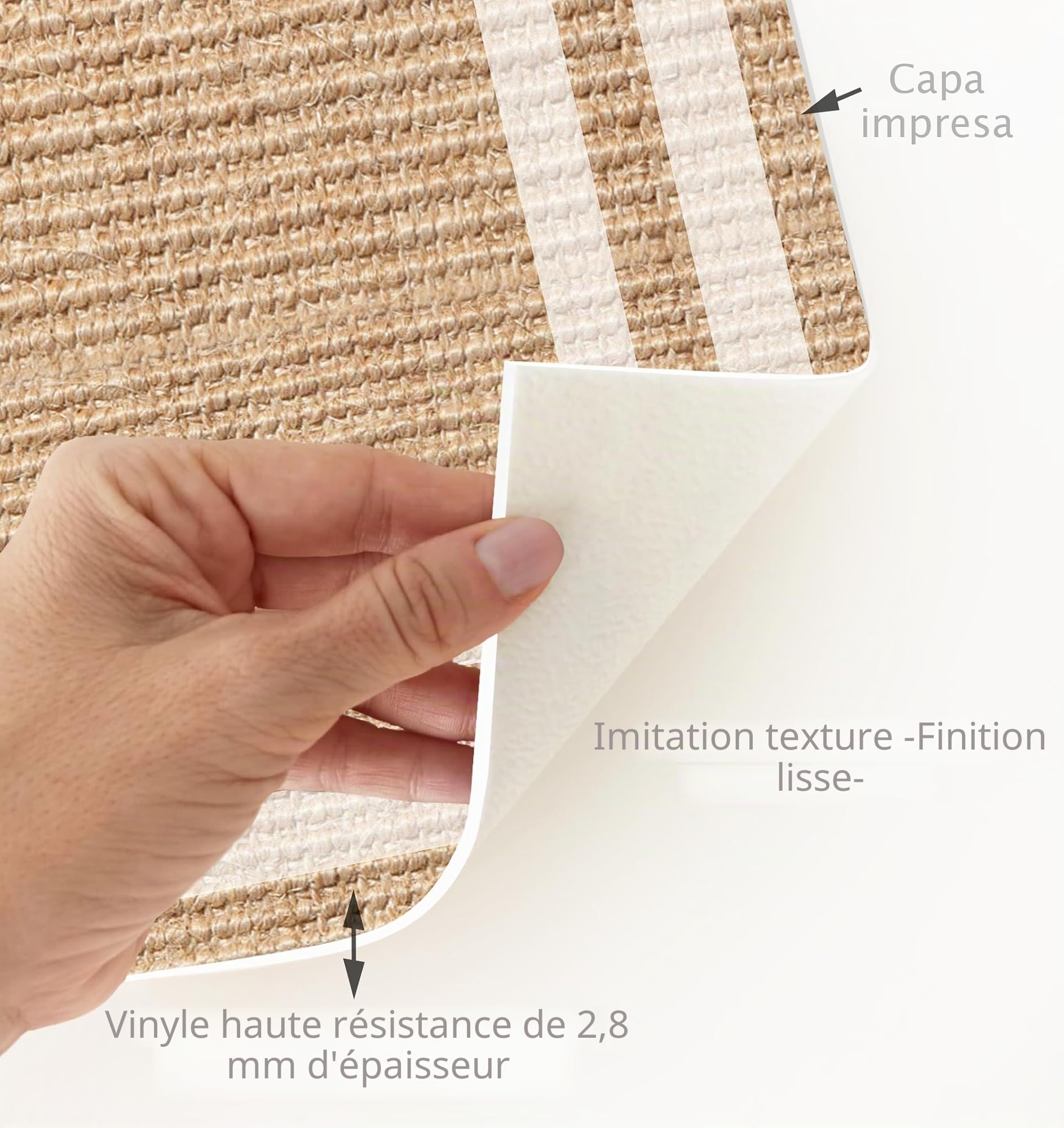 VINILIKO, Tapis en Vinyle, Agnan 50 x 140 cm