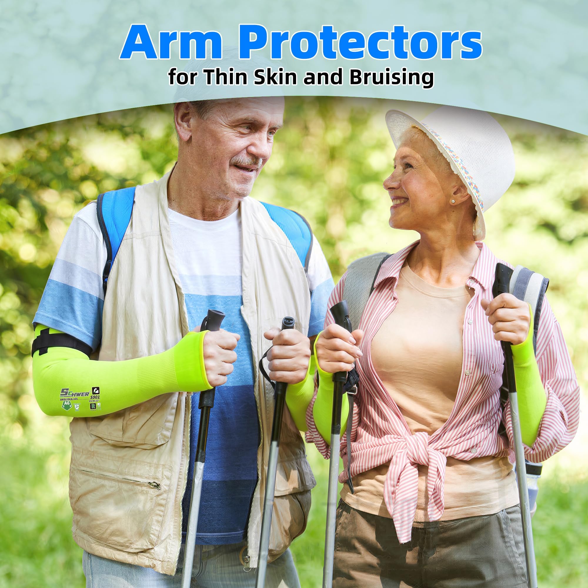 Schwer 18in AIR-SKIN A6 Cut Resistant Arm Sleeves for Gardening, S901 — Amazon image 4