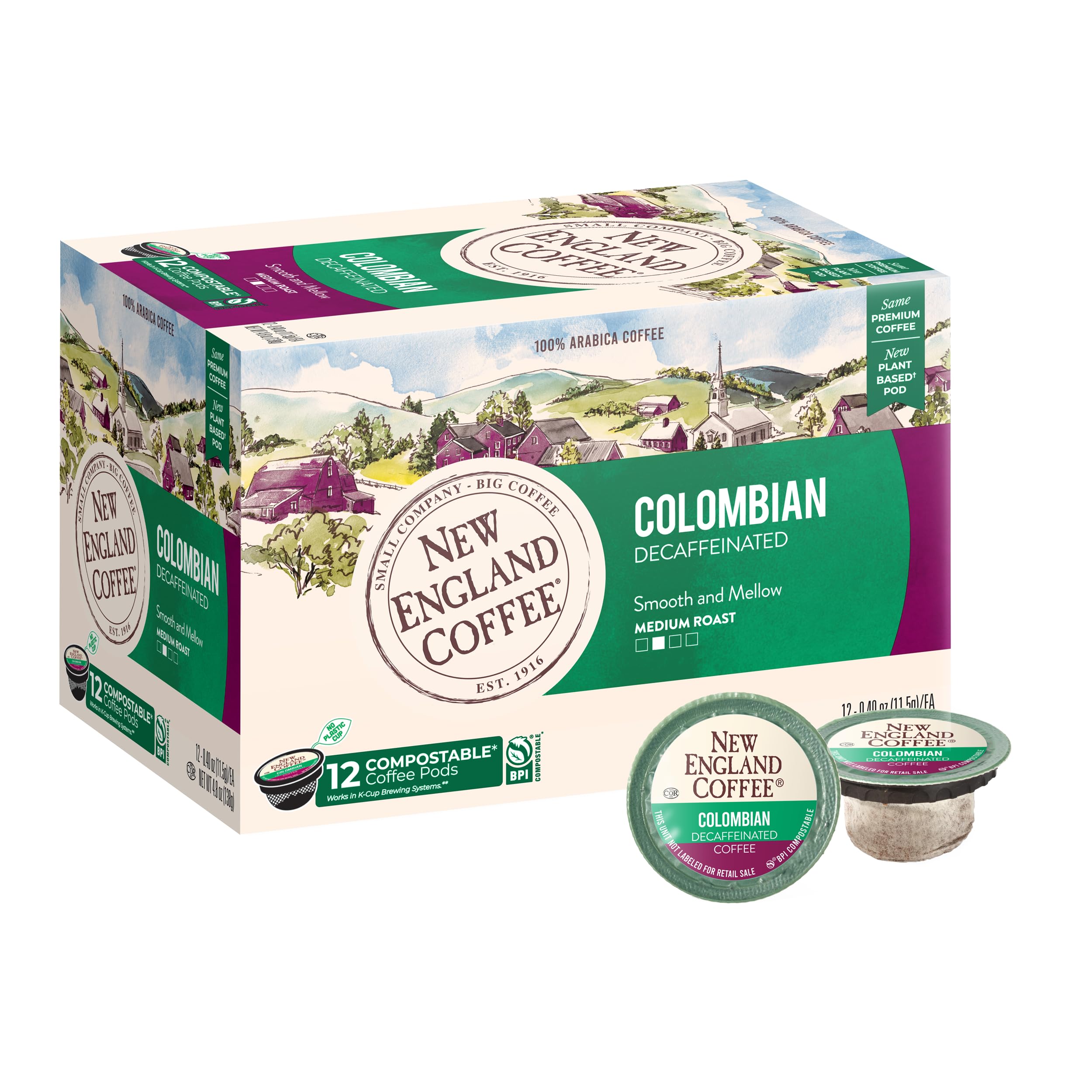 Amazon.com : New England Coffee Colombian Decaffeinated Medium