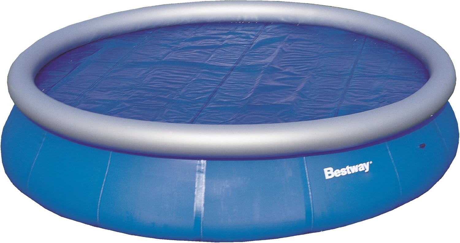 Bestway 58066 Solar Pool Cover, 18Feet by 42Inch Swimming Pool Covers Patio