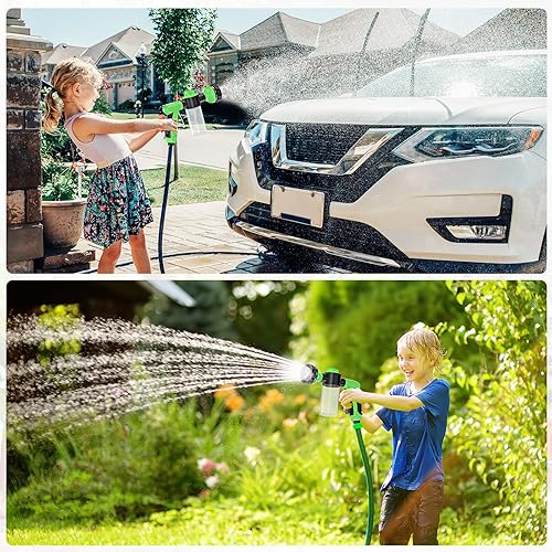 Miniatura 8 de Pup Jet Dog Wash, juego de 8 herramientas de baño para mascotas, incluye boquilla de manguera, rociador de espuma, guante de aseo para mascotas y