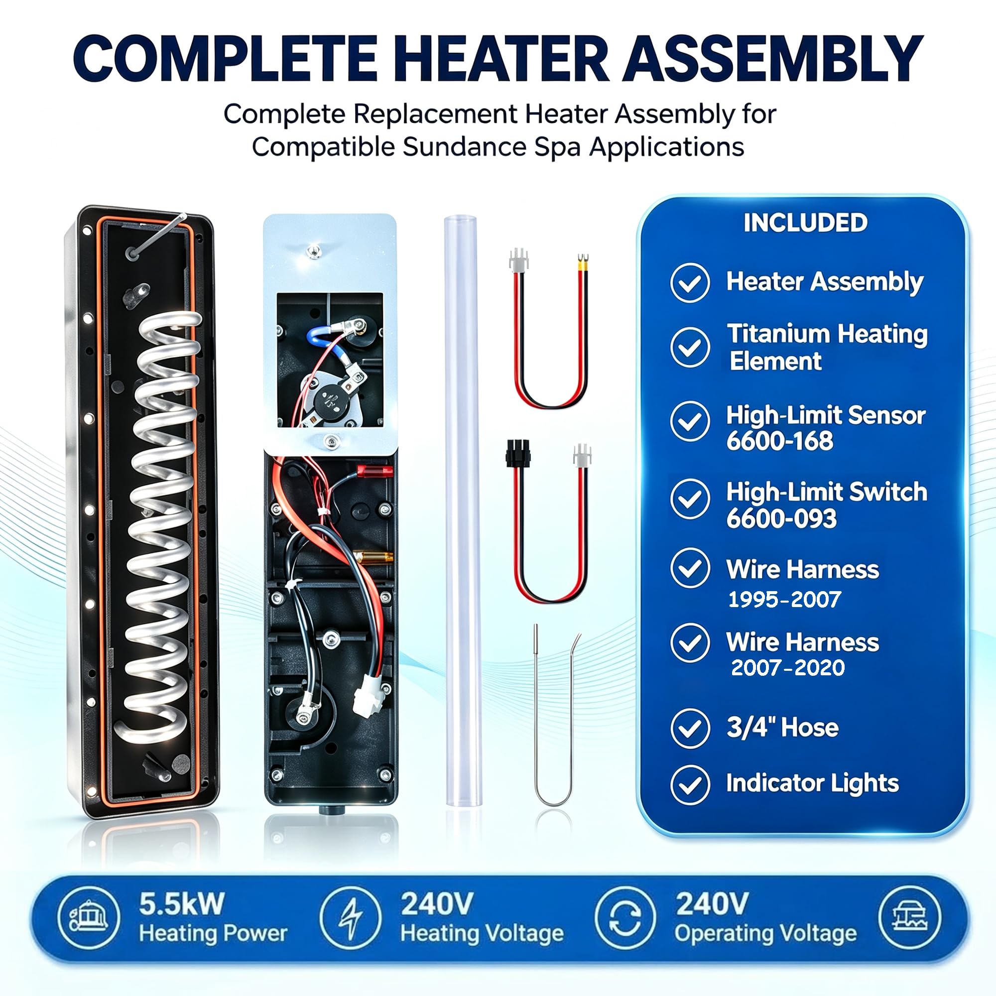 Yoursme 6500-310 Calentador inteligente de bajo flujo para Sundance Spa 5,5