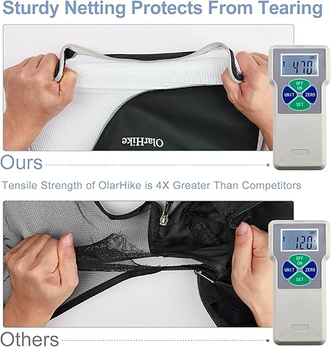 Miniatura 6 de OlarHike Juego de 6 cubos de equipaje para viajes, bolsas organizadoras de equipaje para accesorios de viaje, artículos esenciales de viaje, cubos