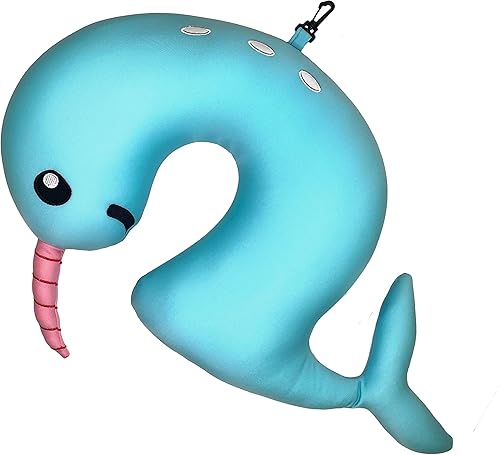 Miniatura 10 de Gamago Unicornio Kids & Kidults, bonita almohada de avión para viajes, tela ultra suave rellena con microperlas para un suave apoyo del cuello para