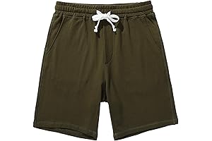 Amy Coulee Men's Casual 100% Cotton Shorts