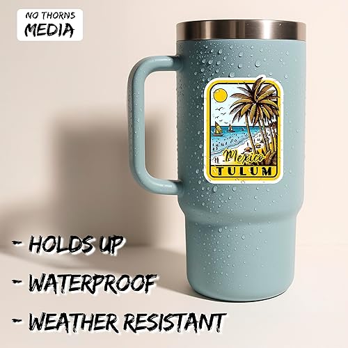 Miniatura 2 de Tulum Mexico - Calcomanías de vinilo y calcomanías impermeables  Calcomanías estéticas para portátiles, botellas de agua, teléfonos y más