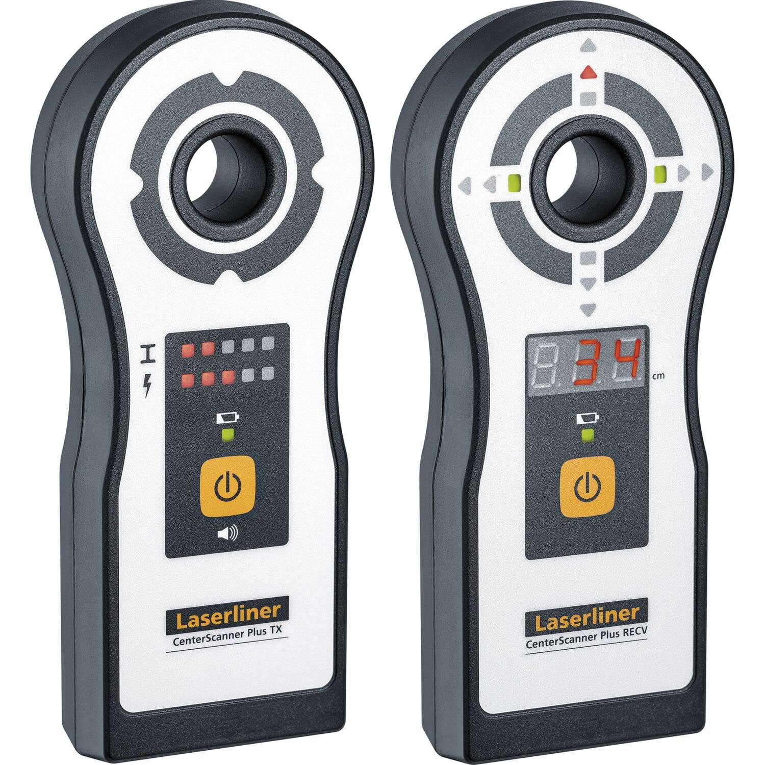 Laserliner CenterScanner Plus - Nivelador láser (Negro, Gris, -30 - 40 °C, -40 - 60 °C, 75 mm, 28 mm, 172 mm)