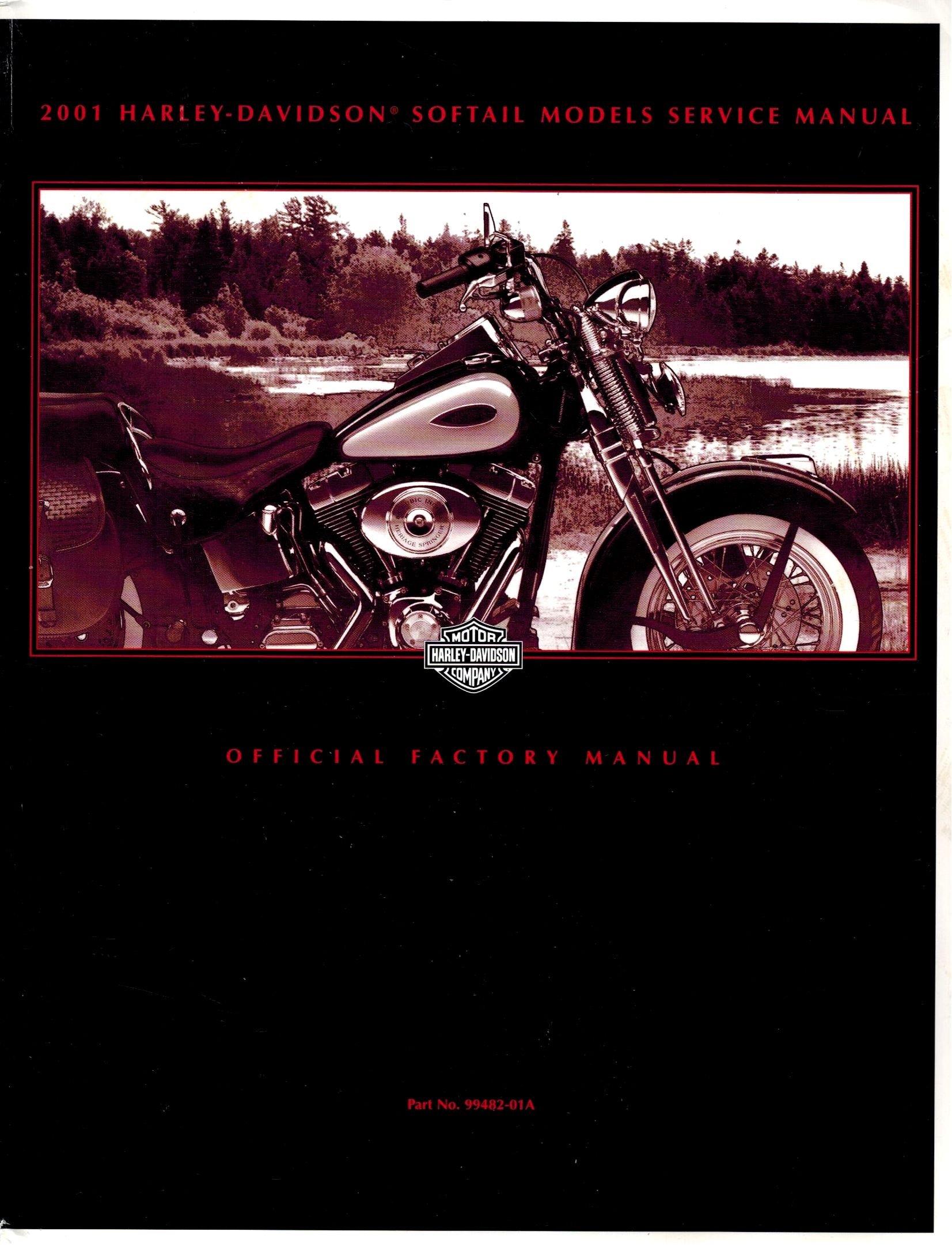 2001 Harley-Davidson Softail Models Service Manual (Official Factory Manual)