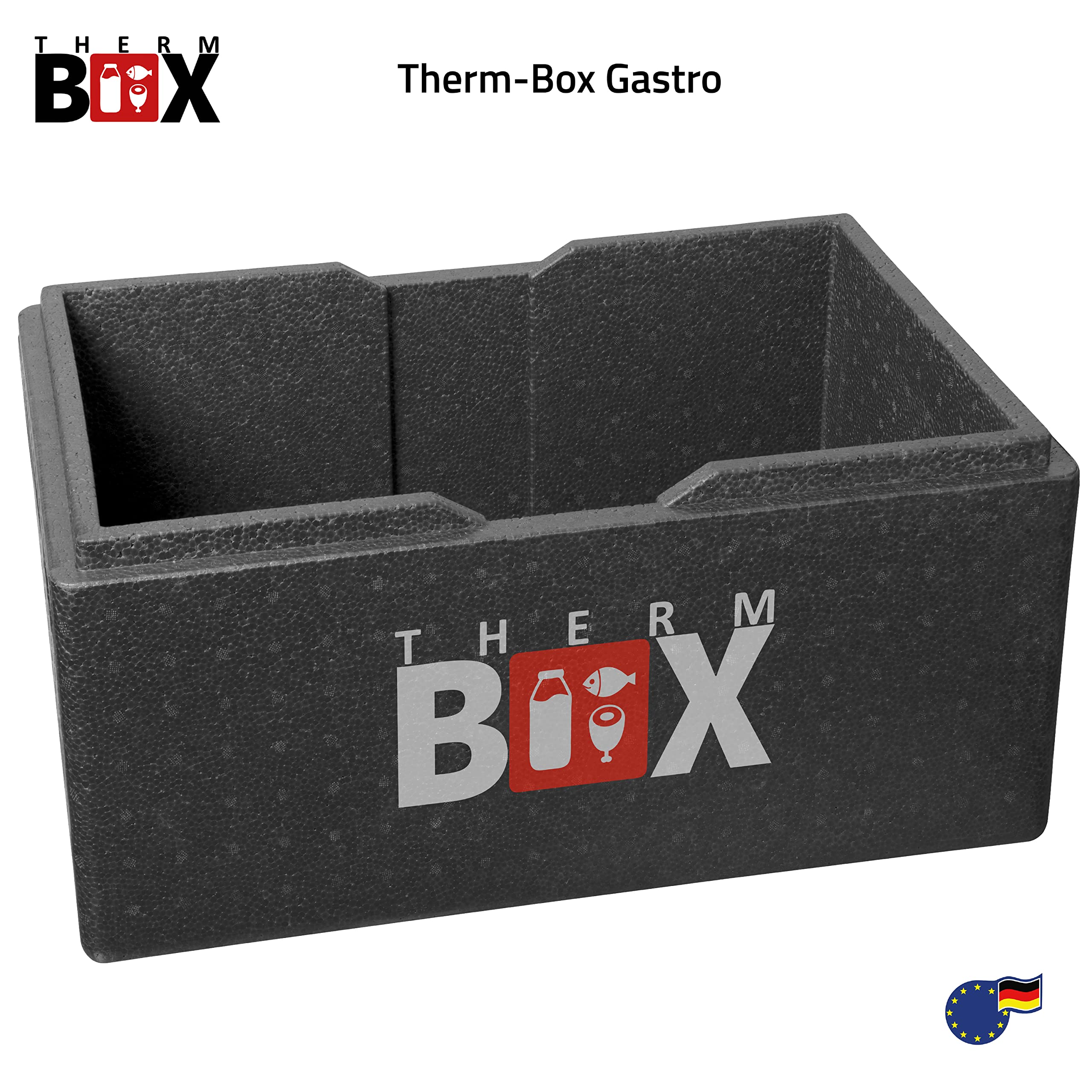 THERM BOX Cajas de poliestireno profesionales apilables de 5 L hasta 80 L, caja térmica, caja térmica, caja térmica, estable y resistente
