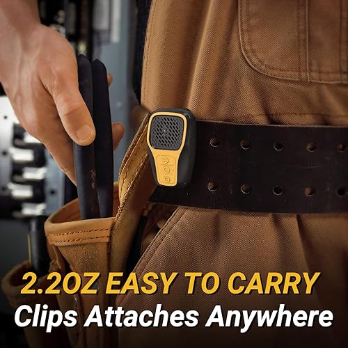 Miniatura 2 de INGA Altavoz Bluetooth portátil, IP67 impermeable con clip, mini altavoces portátiles, altavoz de clip inalámbrico con micrófono incorporado, música