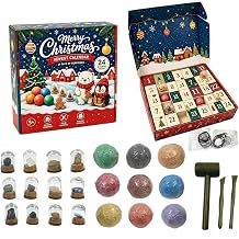 Advent Calendar 2026 for Kids,Gem Digging Kit with 24 Real Gemstones