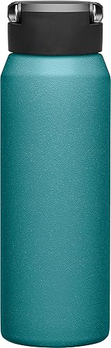 Miniatura 3 de CamelBak Fit Cap - Botella de agua aislada al vacío de acero inoxidable, 32 onzas, laguna