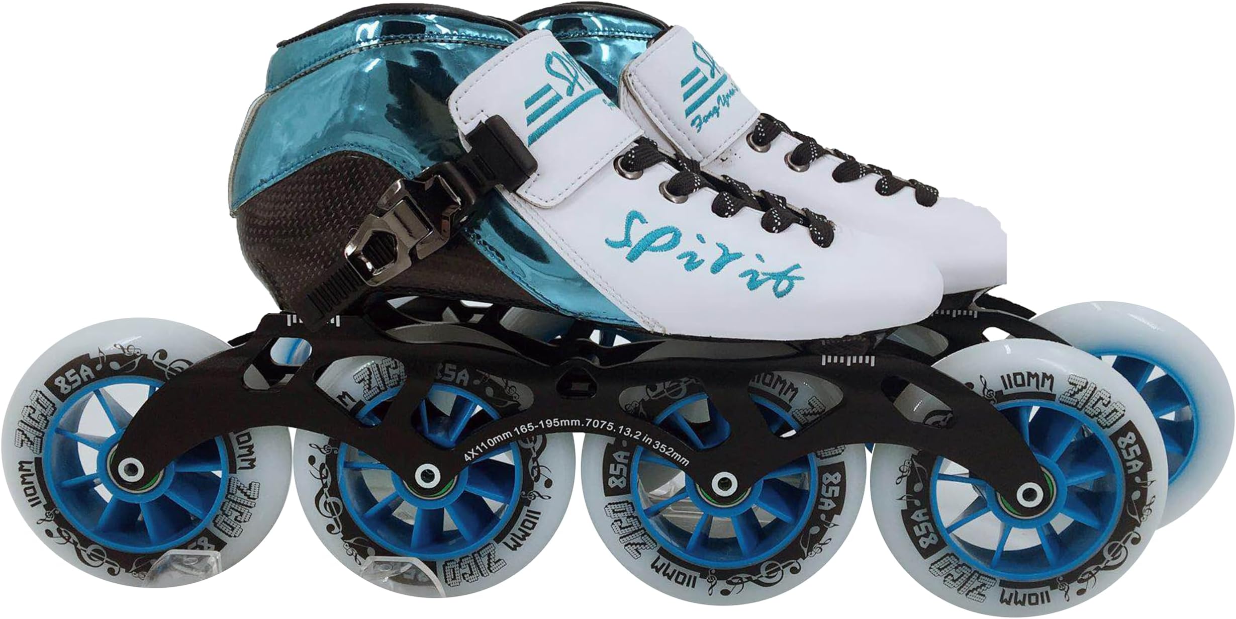 3 & 4 Wheels Inline Skate Carbon fibre- Racing Rollers- Professional Inline sPEED Skates For Adults & kids men woman boys girls racing shoes with Abec 9 bearing 90/100/110 MM.
