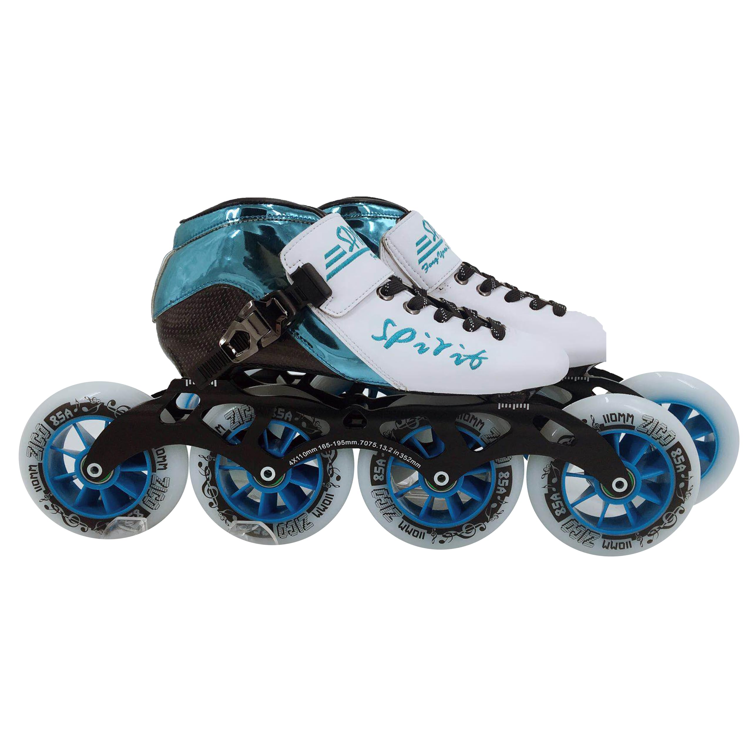3 & 4 Wheels Inline Skate Carbon fibre- Racing Rollers- Professional Inline sPEED Skates For Adults & kids men woman boys girls racing shoes with Abec 9 bearing 90/100/110 MM.