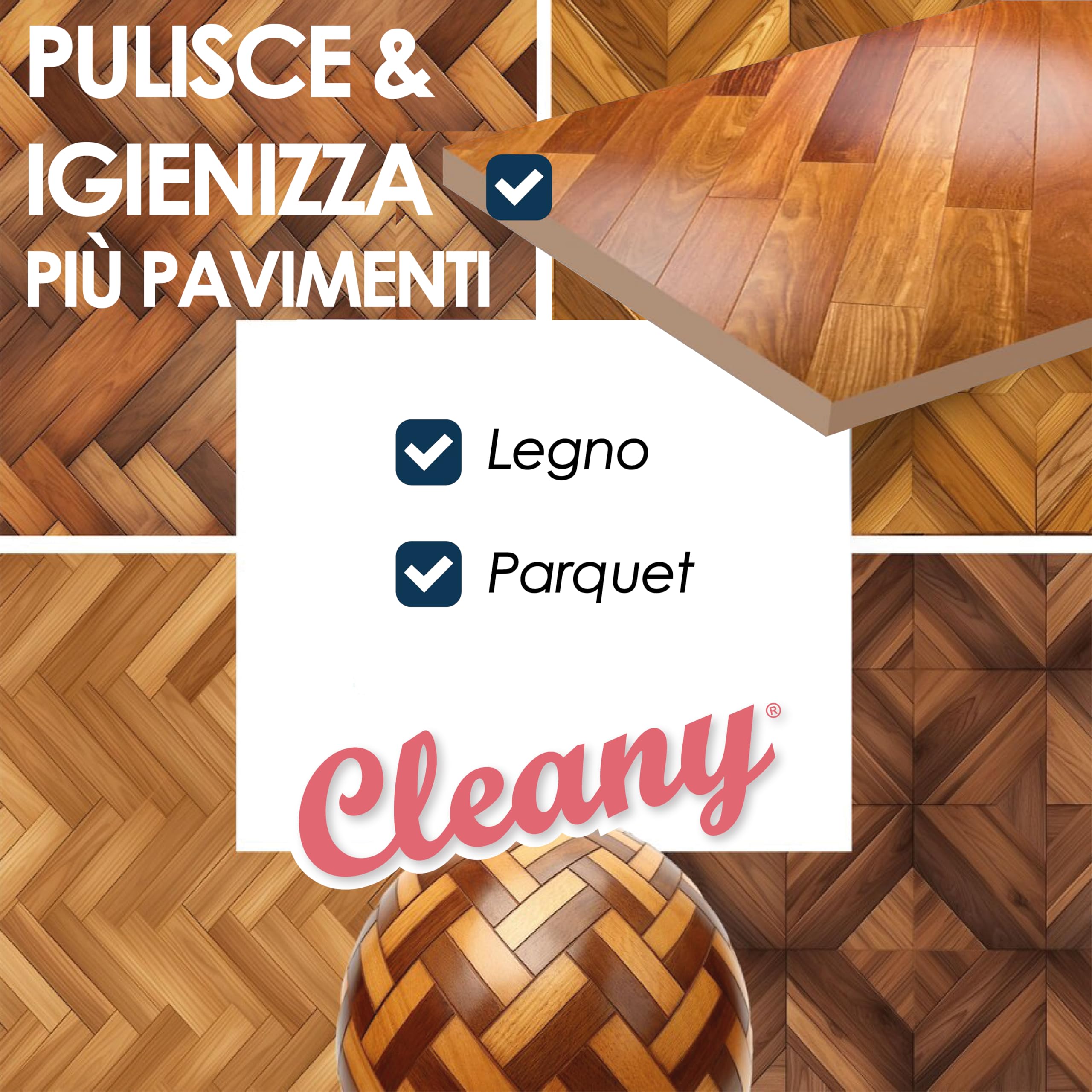 CLEANY Detergente Concentrato per Robot Lavapavimenti e Aspirazione con Igienizzante Multisurface 1000ml pulizia senza aloni e sostenibile Adatto a tutti i Robot (Eucalipto)
