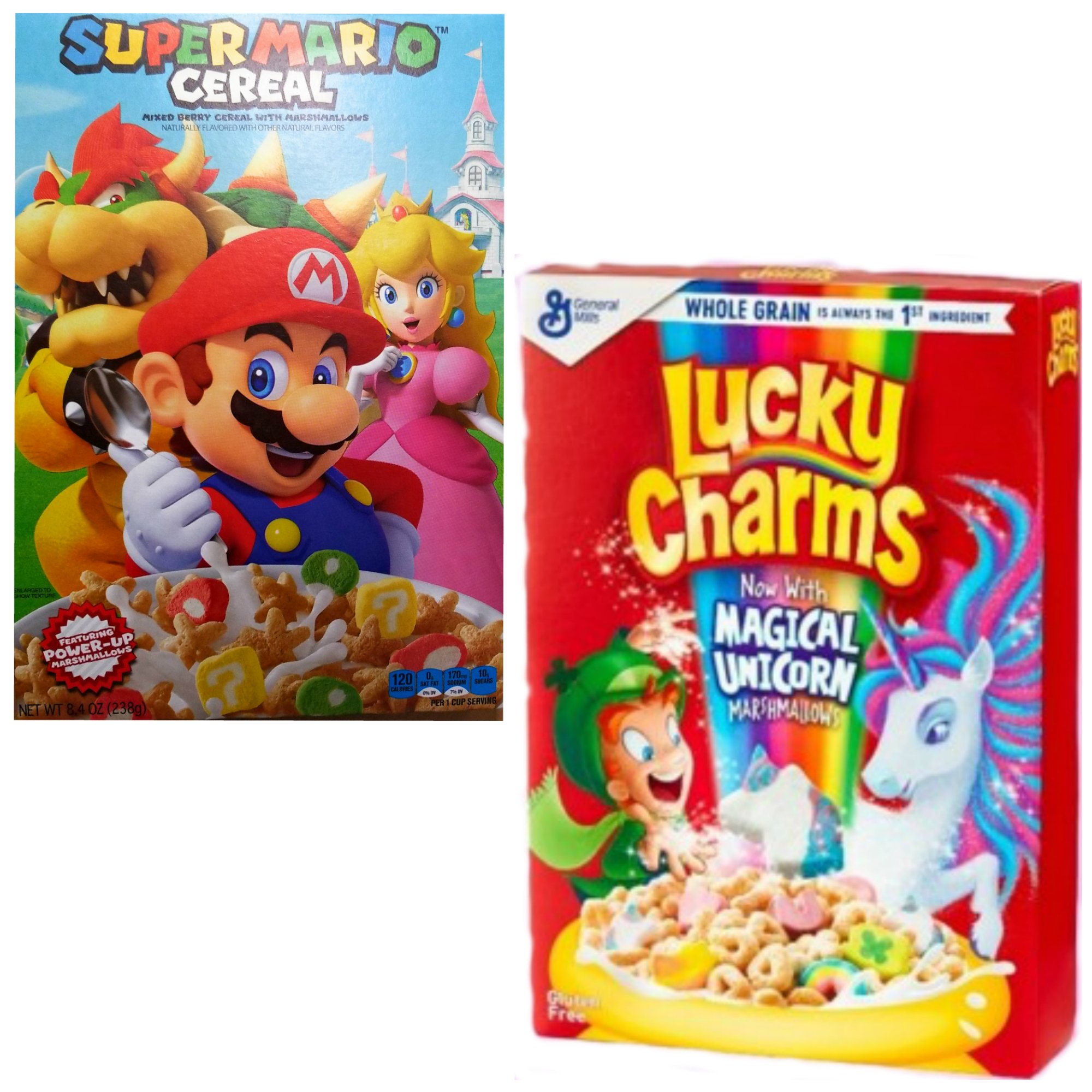 Buy Super Mario Cereal, 8.4 Ounce Bundled With Lucky Charms With
